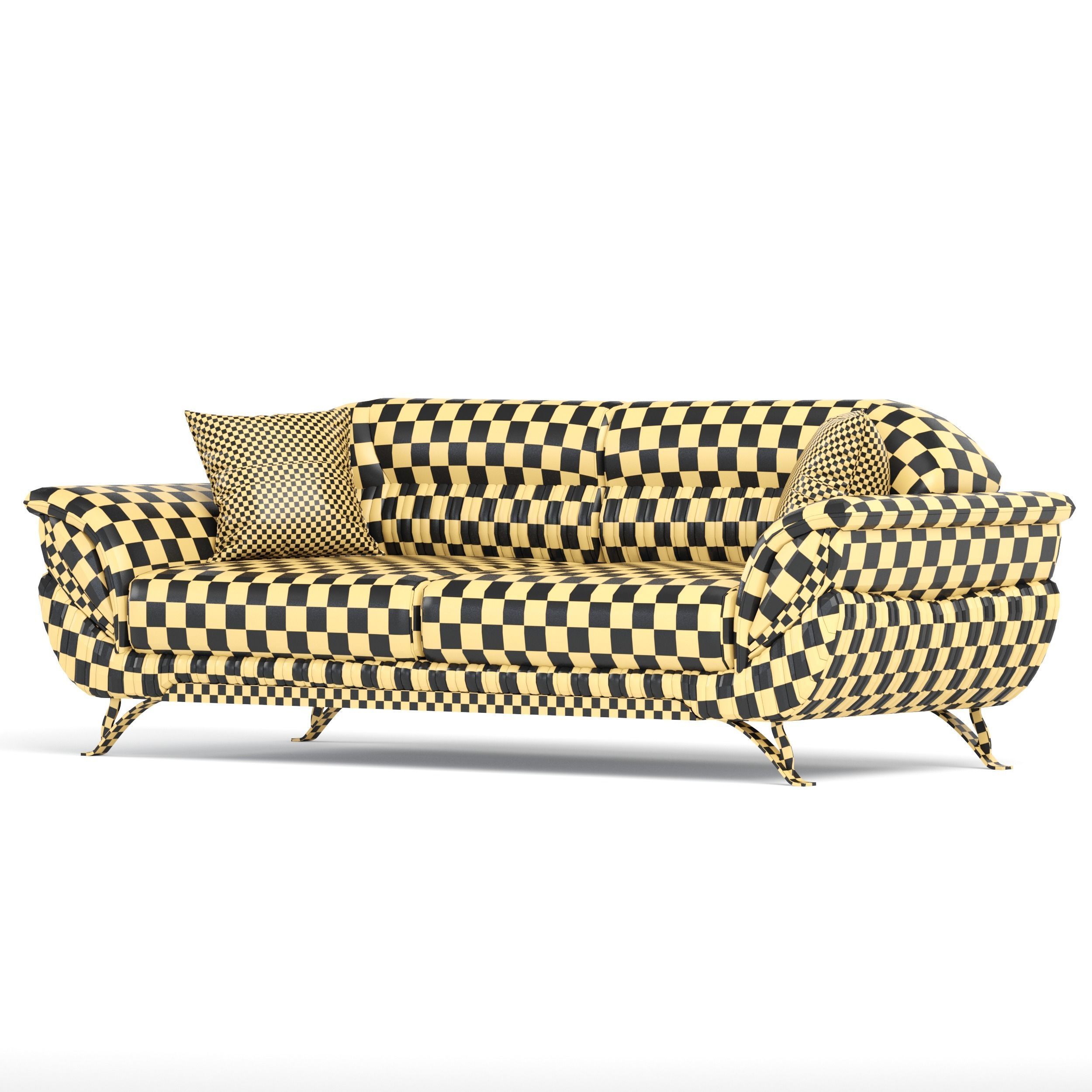 Sidneysal 97 Wide Extendable Sofa 3D model_6