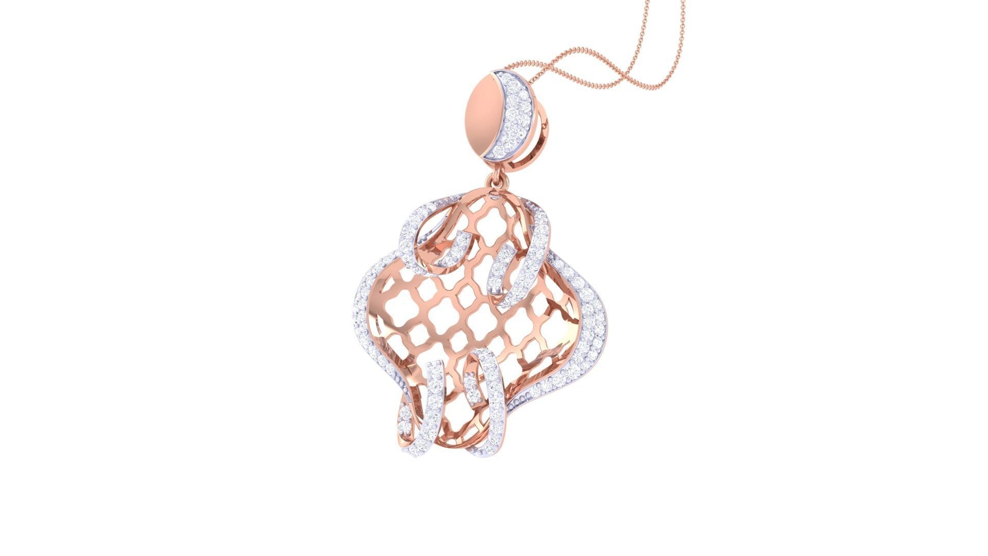 Earring Pendant Set 3dm STL OBJ FBX Renders Details 3D print model_8