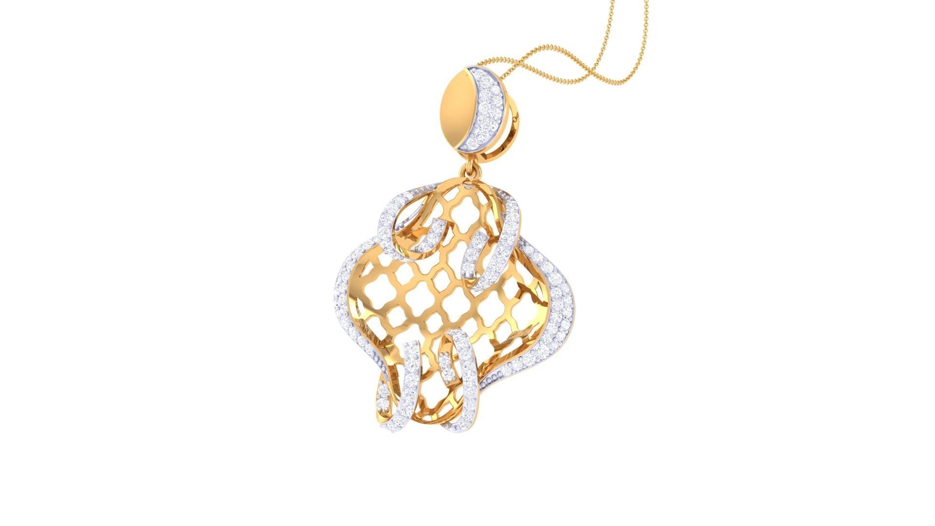 Earring Pendant Set 3dm STL OBJ FBX Renders Details 3D print model_9