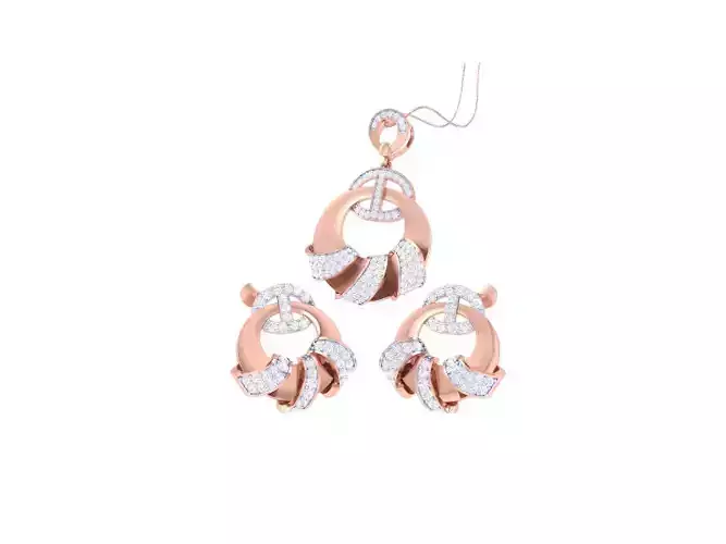 Earring Pendant Set 3dm STL OBJ FBX Renders Details