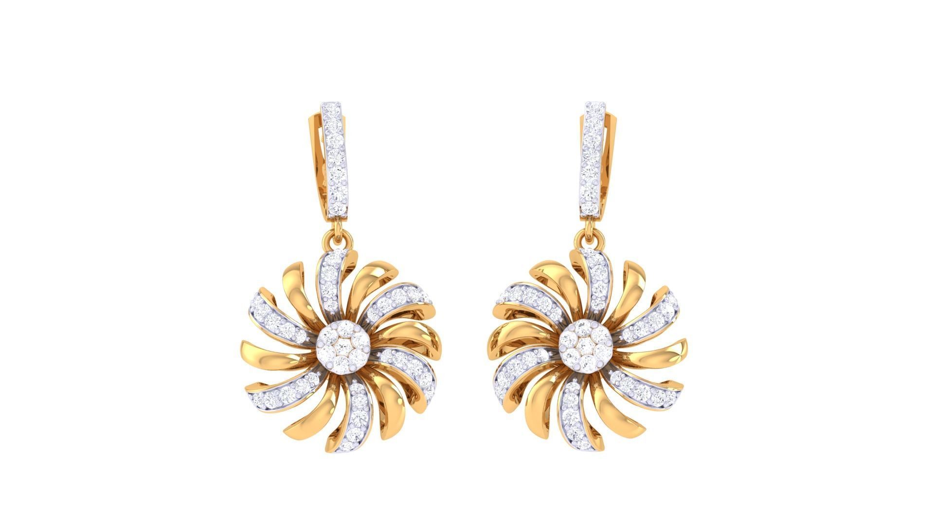 Earring Pendant Set 3dm STL OBJ FBX Renders Details 3D print model_2