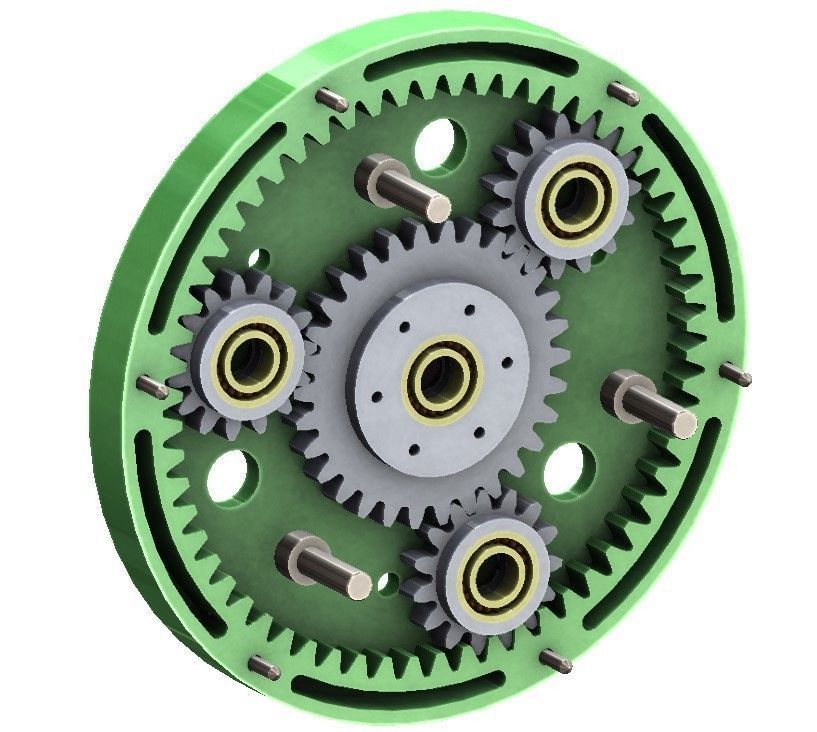 HSD1VS2-A01 Kinematics Sculpture rotating mechanism unit diy 3D print model_11