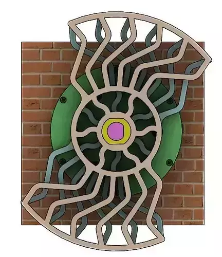 HSD1VS2-A01 Kinematics Sculpture rotating mechanism unit diy 3D print model HSD1VS2-A01 Kinematics Sculpture rotating mechanism unit diy 3D print model