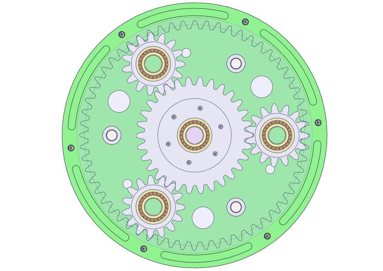 HSD1VS2-A01 Kinematics Sculpture rotating mechanism unit diy 3D print model_7