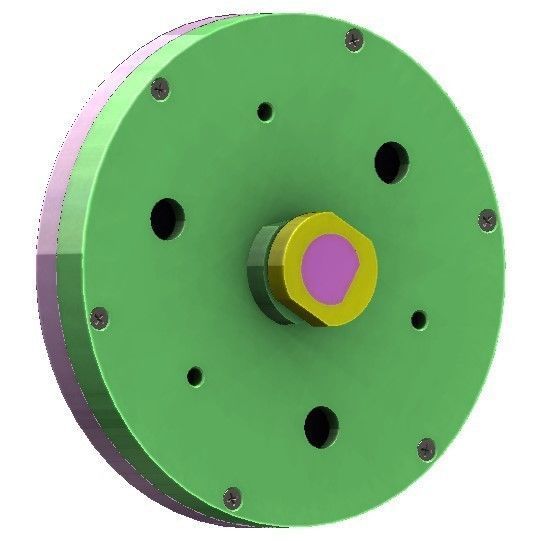 HSD1VS2-A01 Kinematics Sculpture rotating mechanism unit diy 3D print model_9