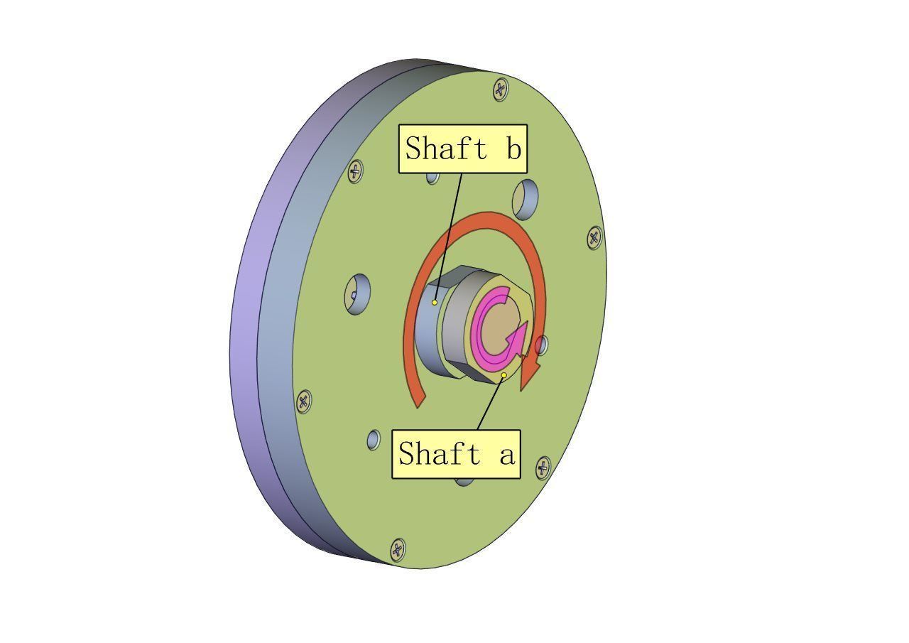 HSD1VS2-A01 Kinematics Sculpture rotating mechanism unit diy 3D print model_2