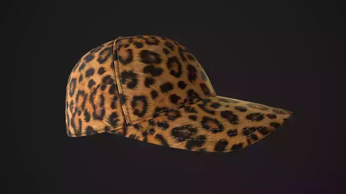 Leopard baseball cap
