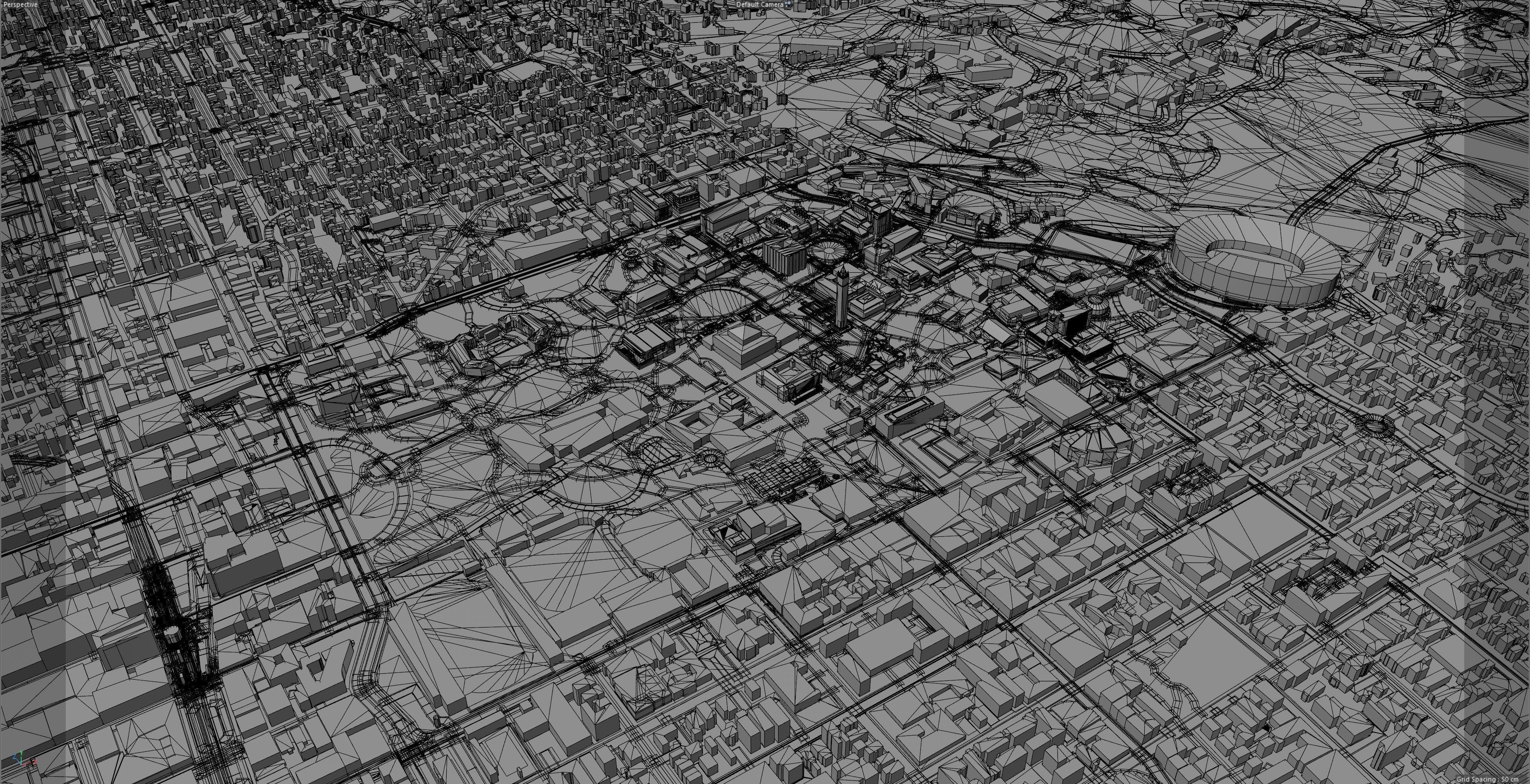 Berkeley California USA 30km Low-poly 3D model_10