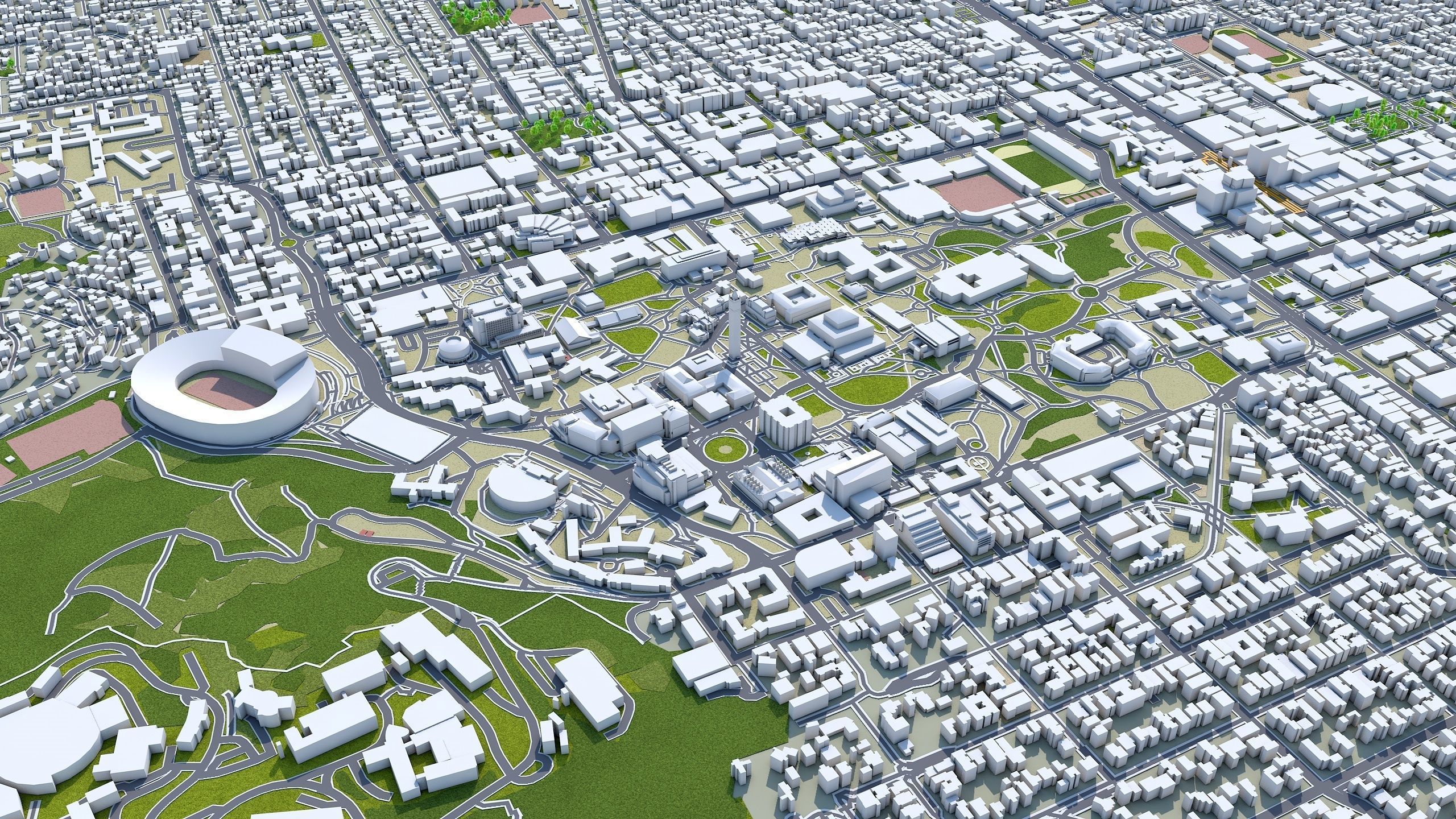 Berkeley California USA 30km Low-poly 3D model_6