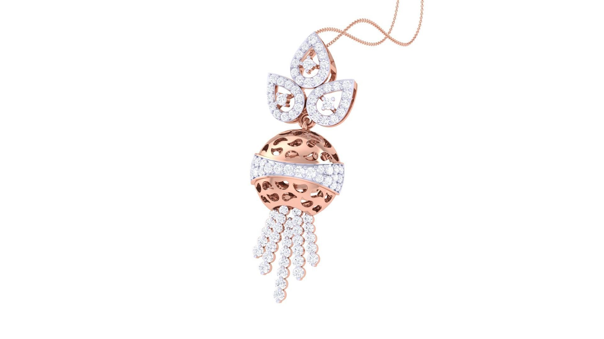 Earring Pendant Set 3dm STL OBJ FBX Renders Details 3D print model_7