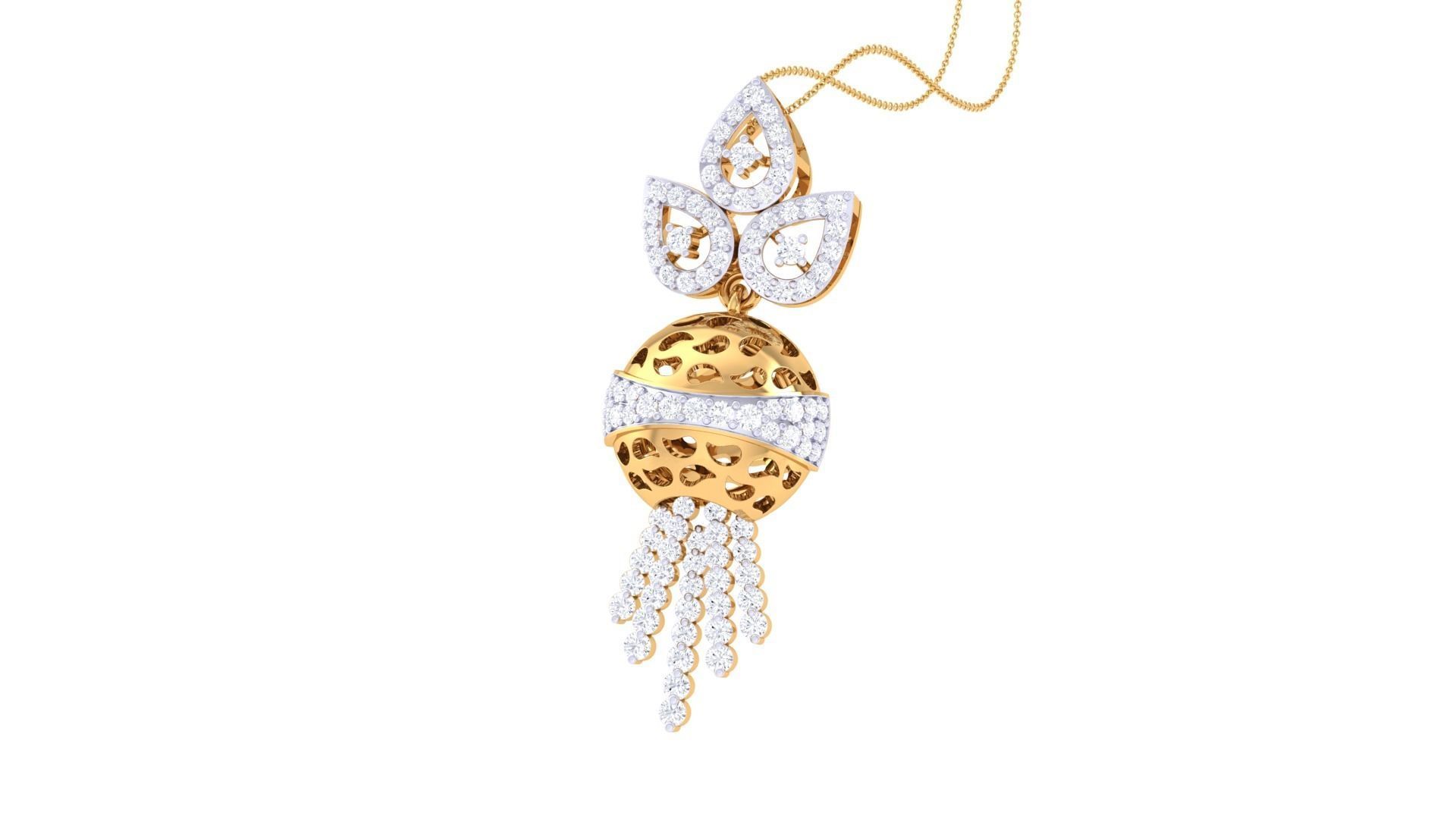 Earring Pendant Set 3dm STL OBJ FBX Renders Details 3D print model_8