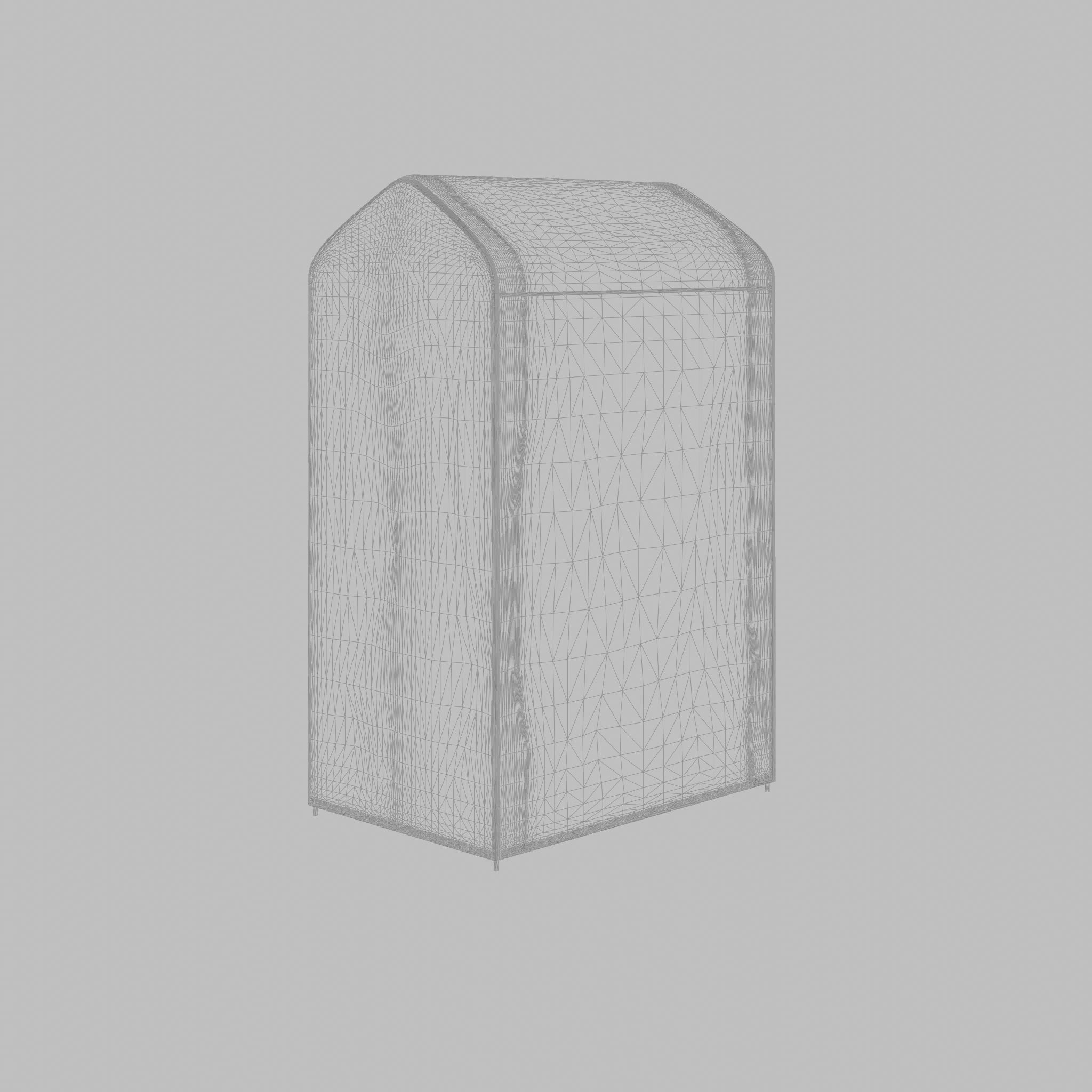 Plastic Green House 3D Model Low-poly 3D model_5