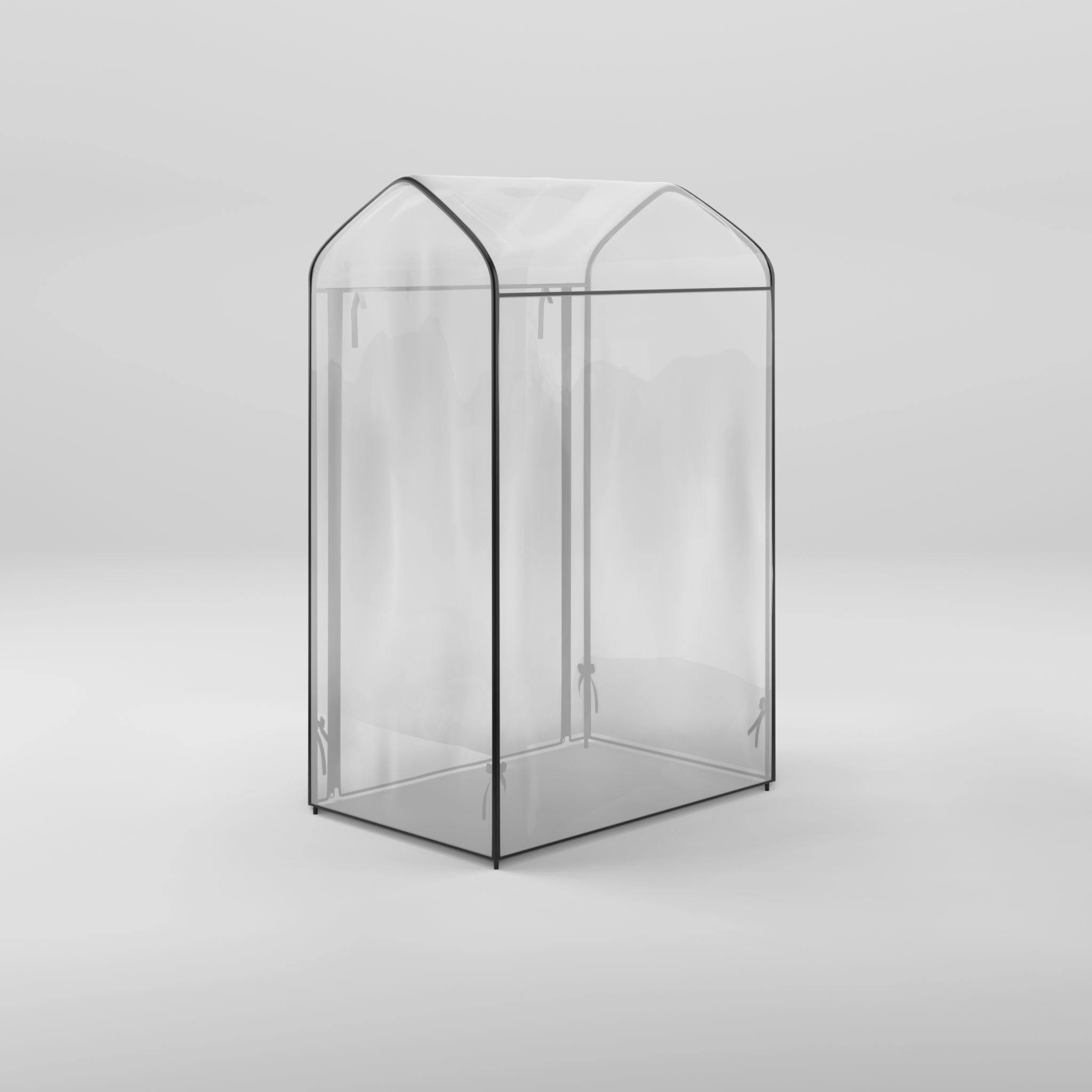 Plastic Green House 3D Model Low-poly 3D model_1