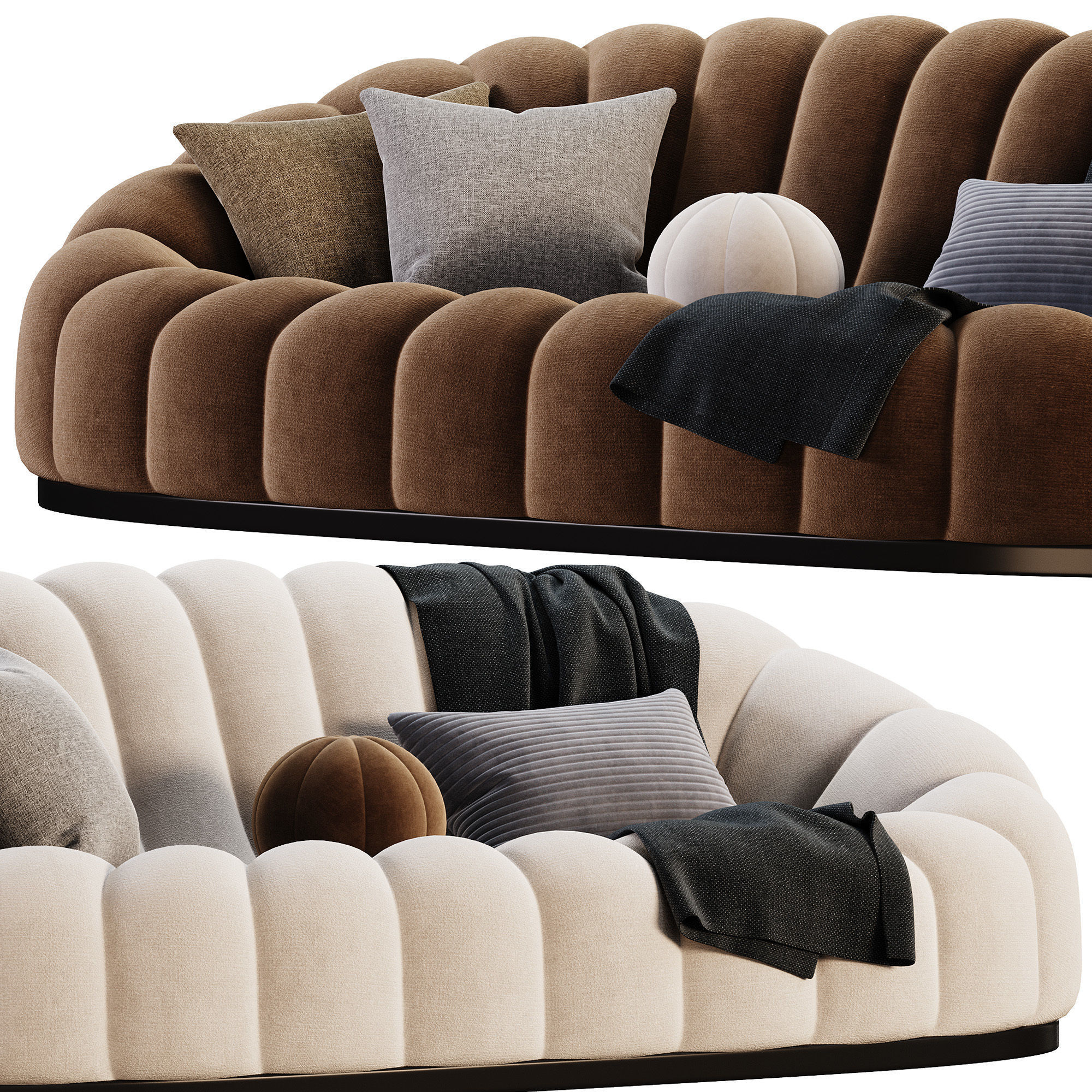 Pierre Paulin Alpha Sofa 3D model_3