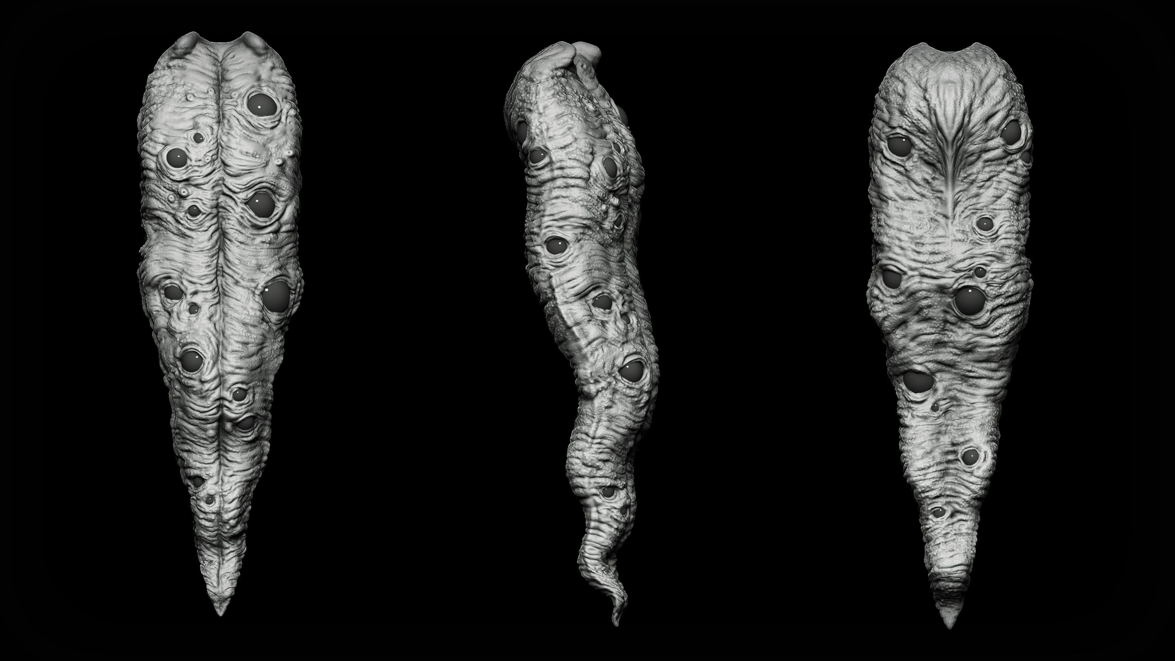 20 Tongues IMM Brush and OBJ 3D model_12