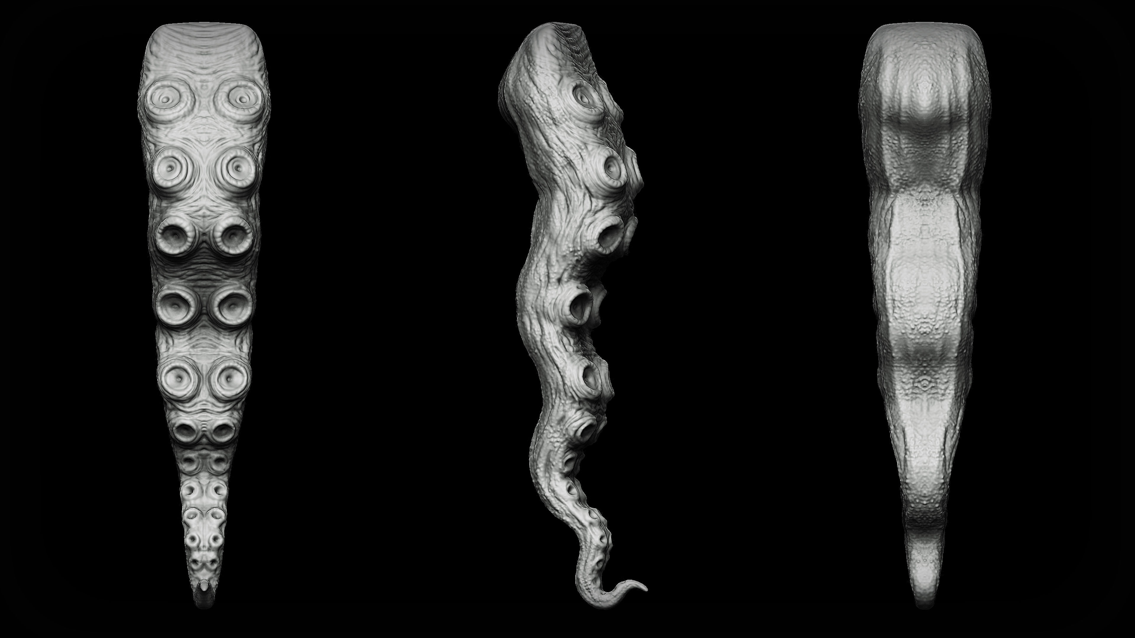 20 Tongues IMM Brush and OBJ 3D model_13