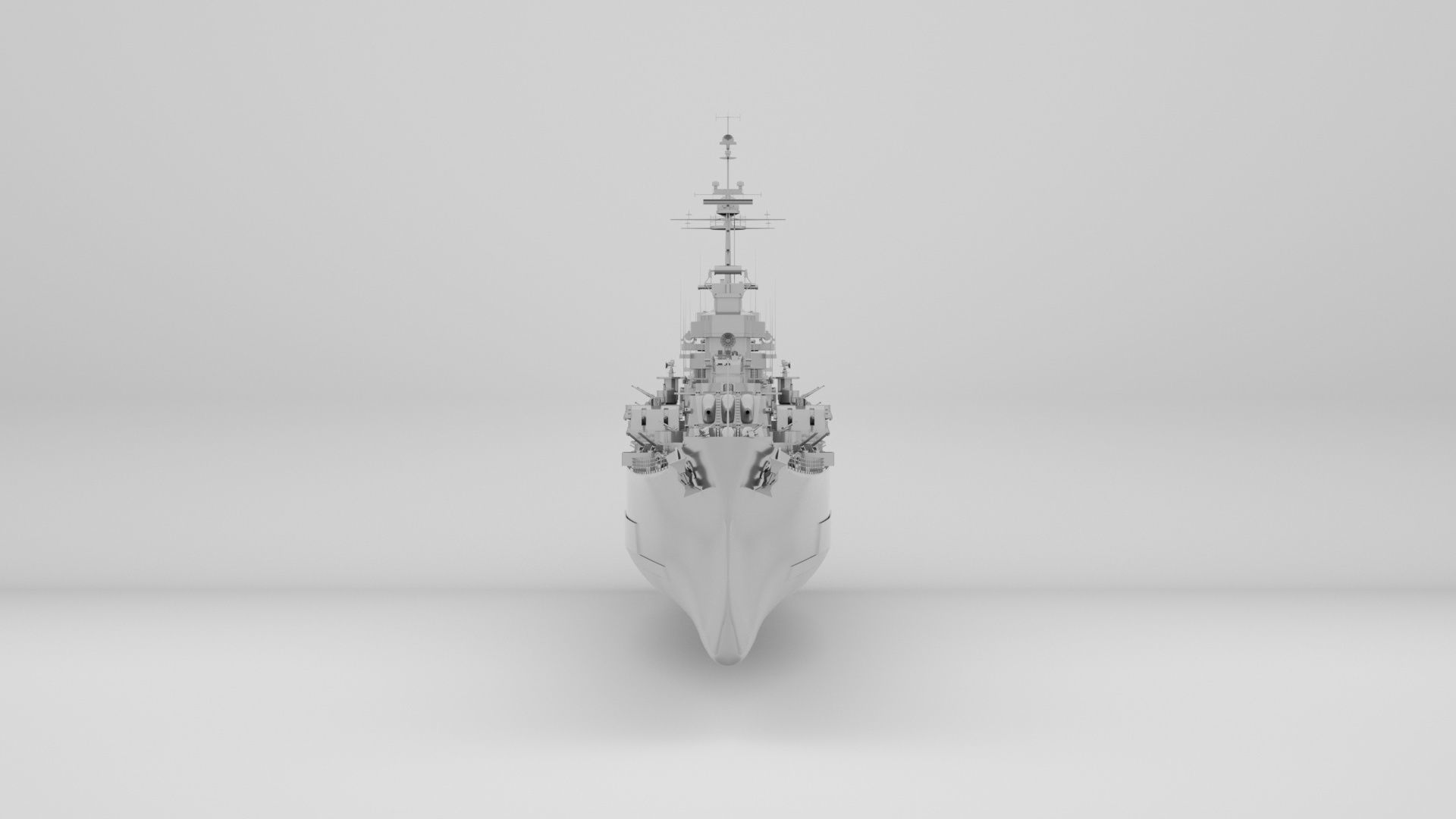 Oregon City Class Cruiser - Albany - Rochester - Northampton 3D model_11