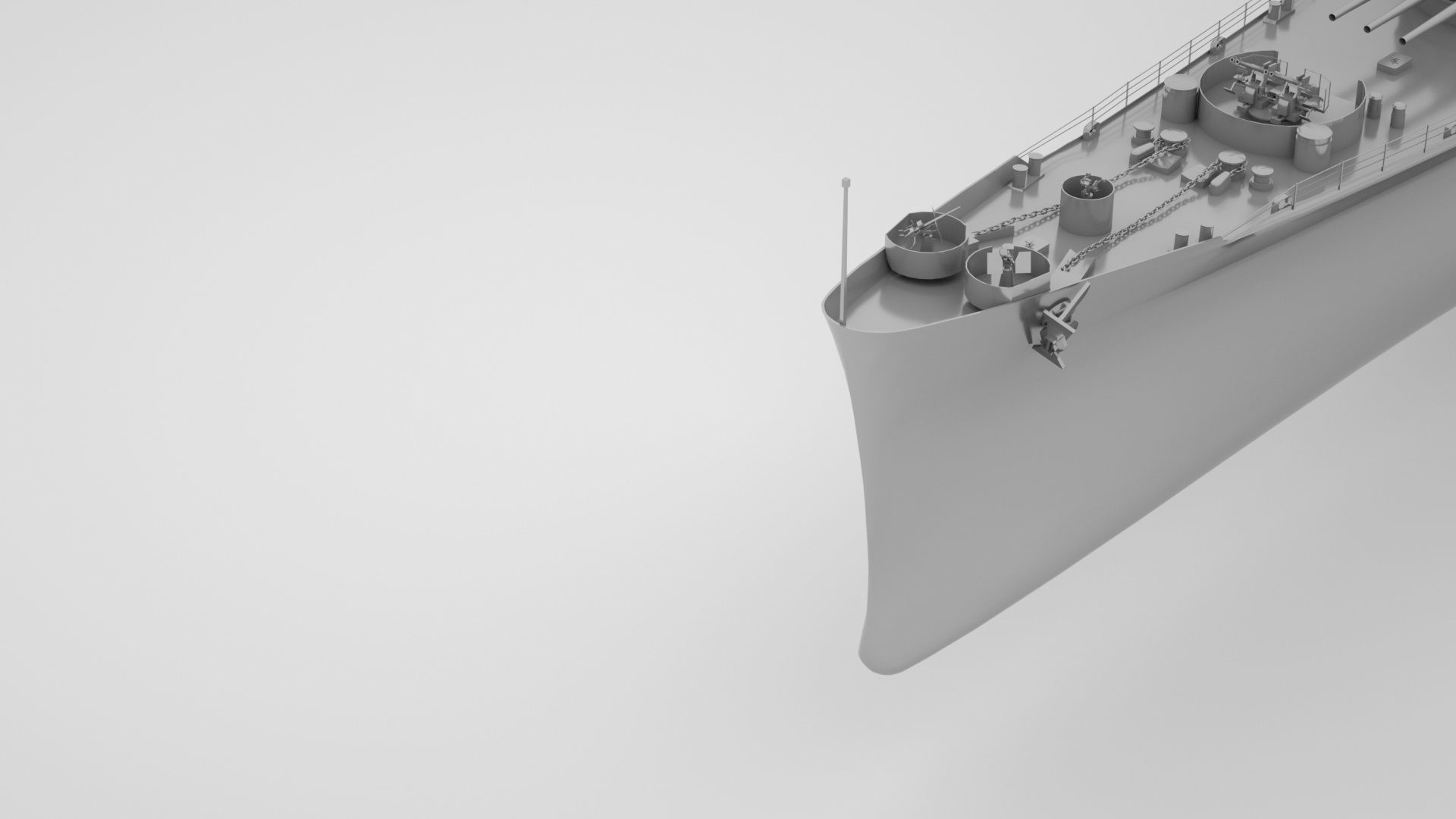 Oregon City Class Cruiser - Albany - Rochester - Northampton 3D model_2