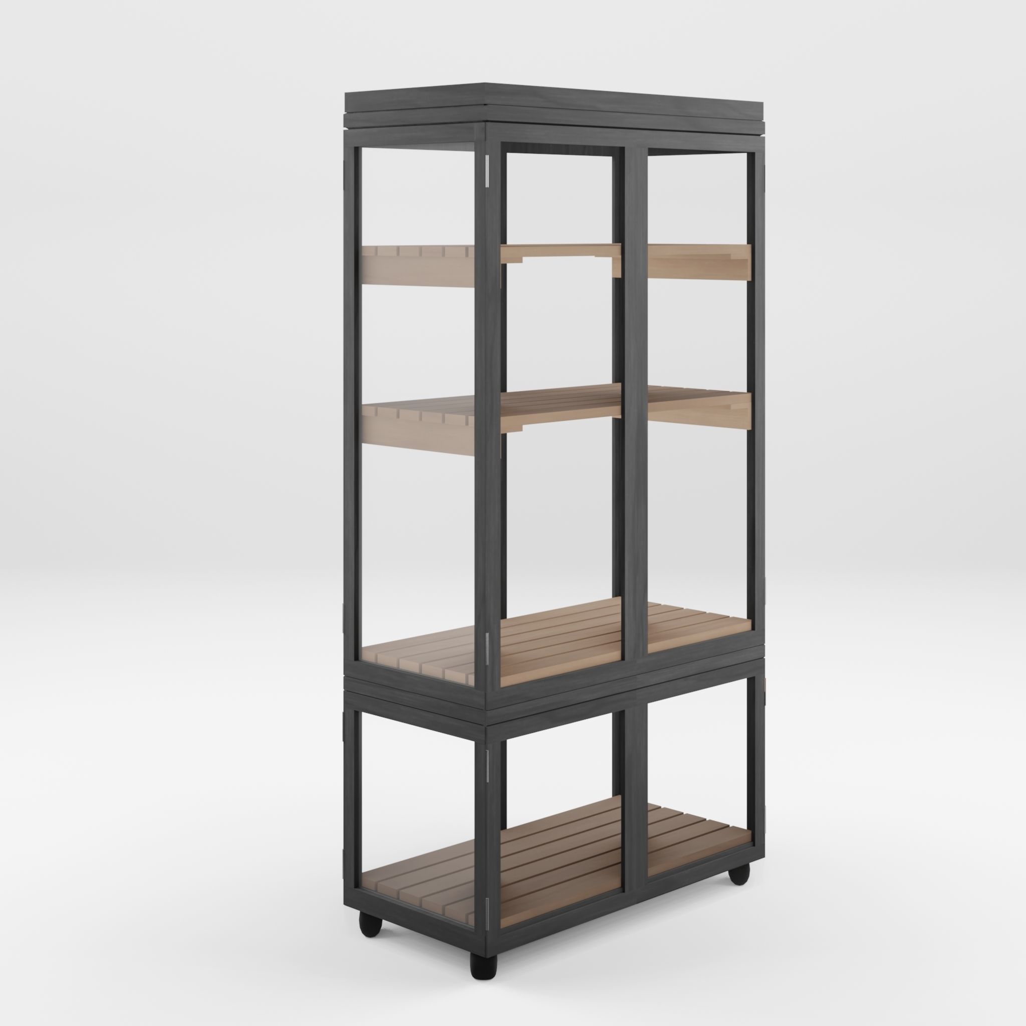 Wooden Green House 3D Model Low-poly 3D model_1