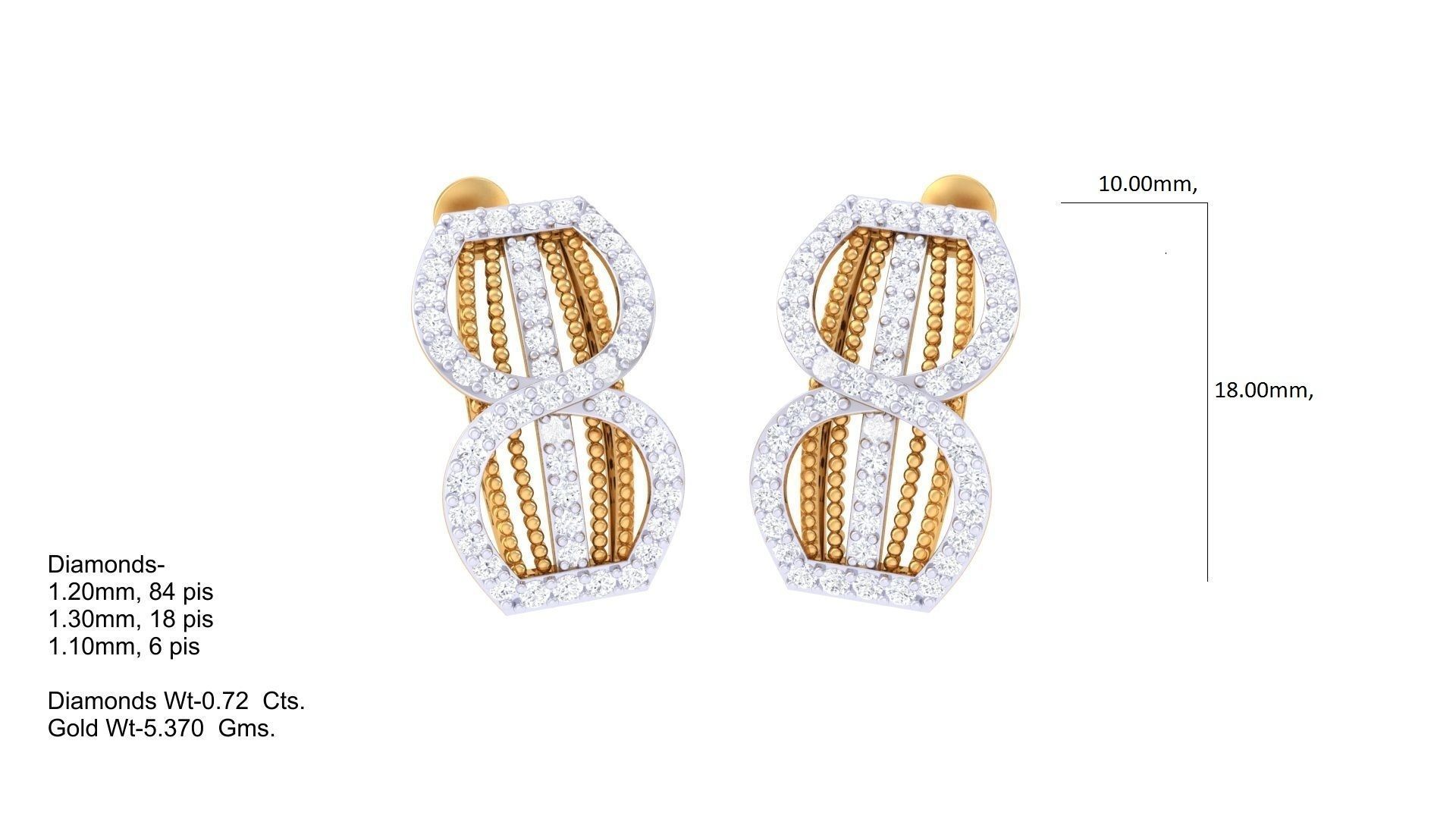 Earring Pendant Set 3dm STL OBJ FBX Renders Details 3D print model_2