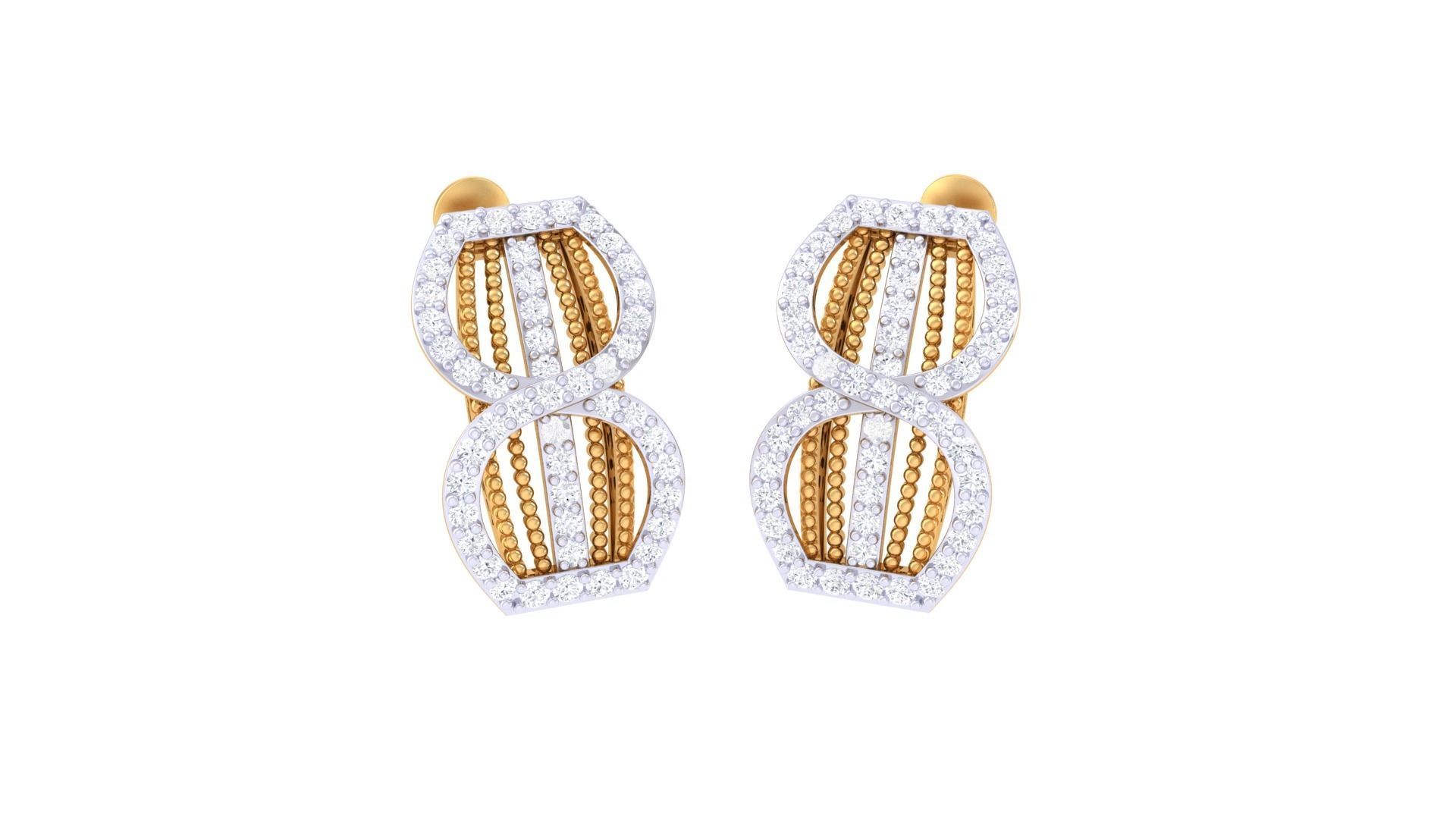 Earring Pendant Set 3dm STL OBJ FBX Renders Details 3D print model_3