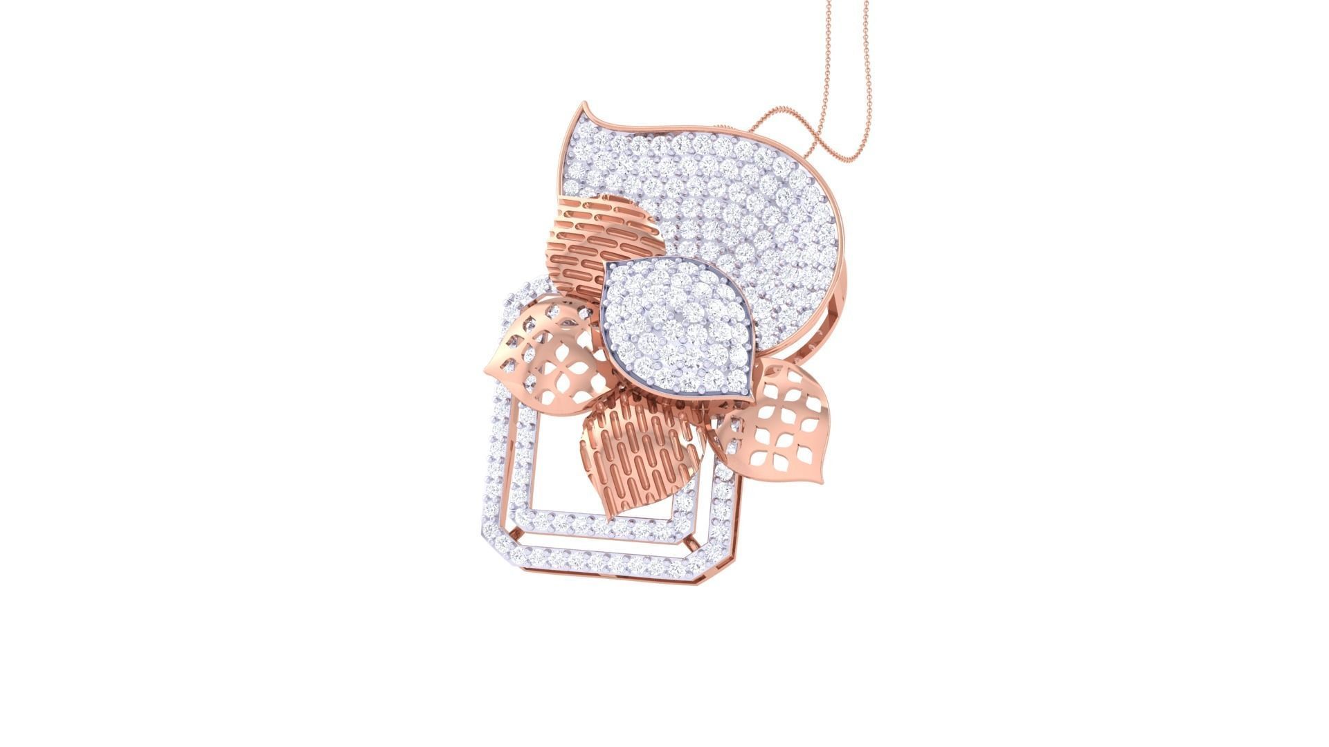 Earring Pendant Set 3dm STL OBJ FBX Renders Details 3D print model_8