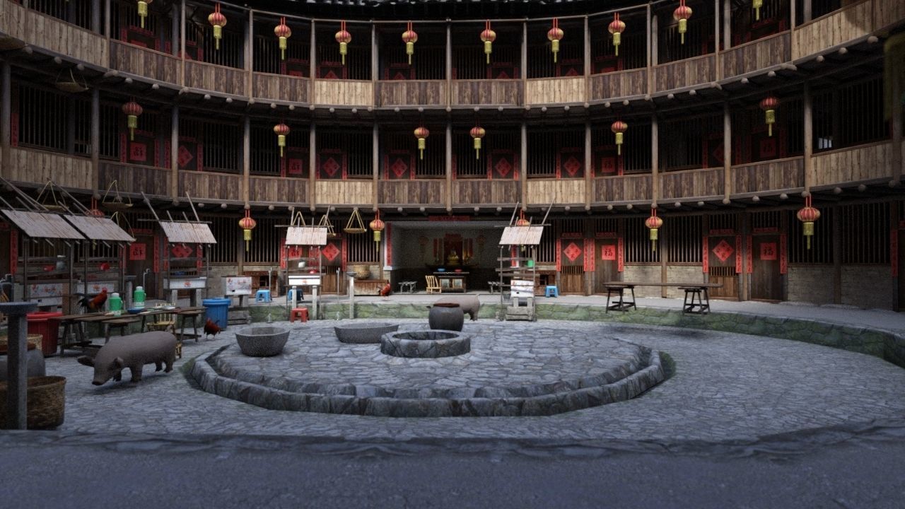 Yongding Hakka Tulou 3D model_1