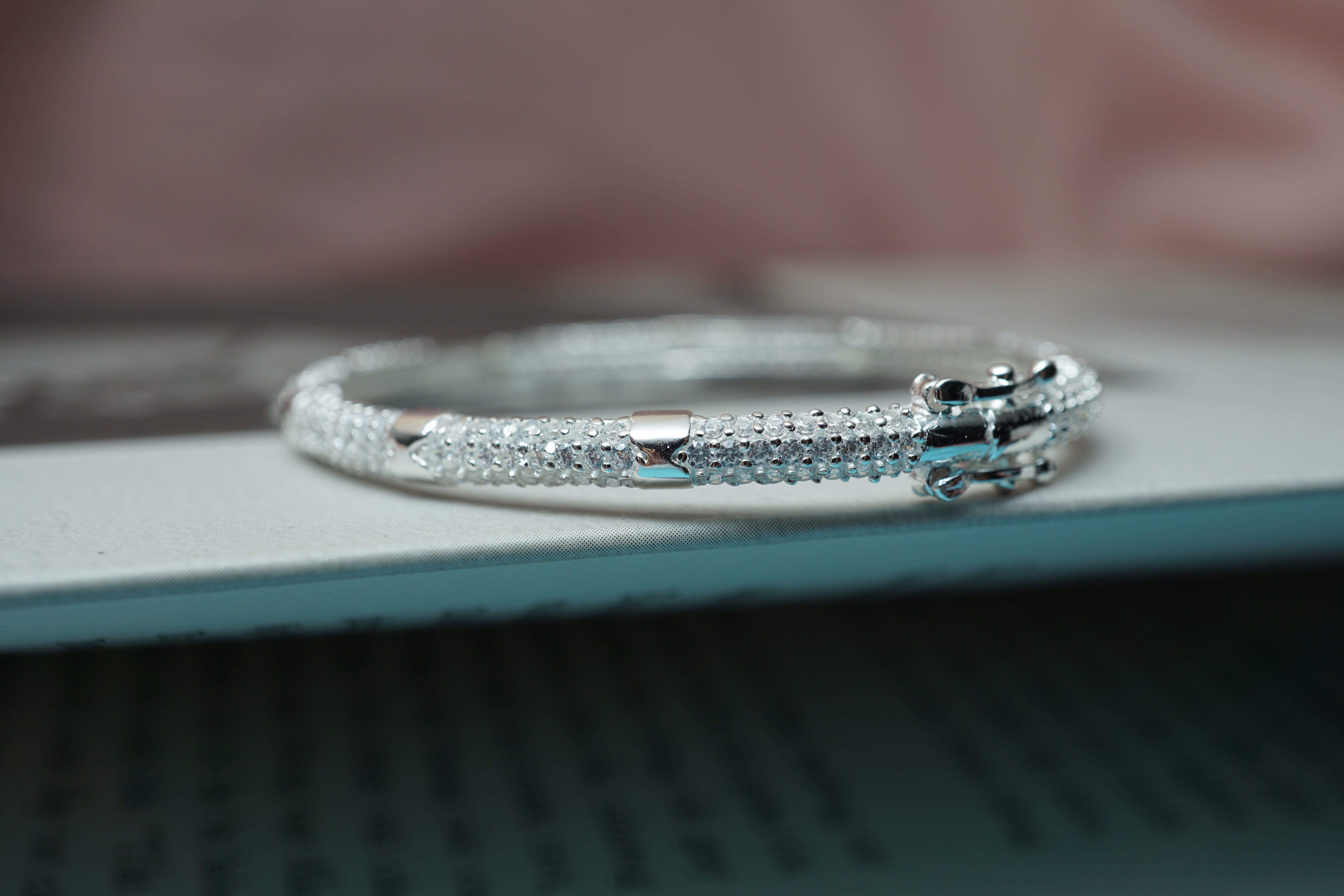 Bracelet Diamond Paved Yellow Gold Diamonds 3D print model_11