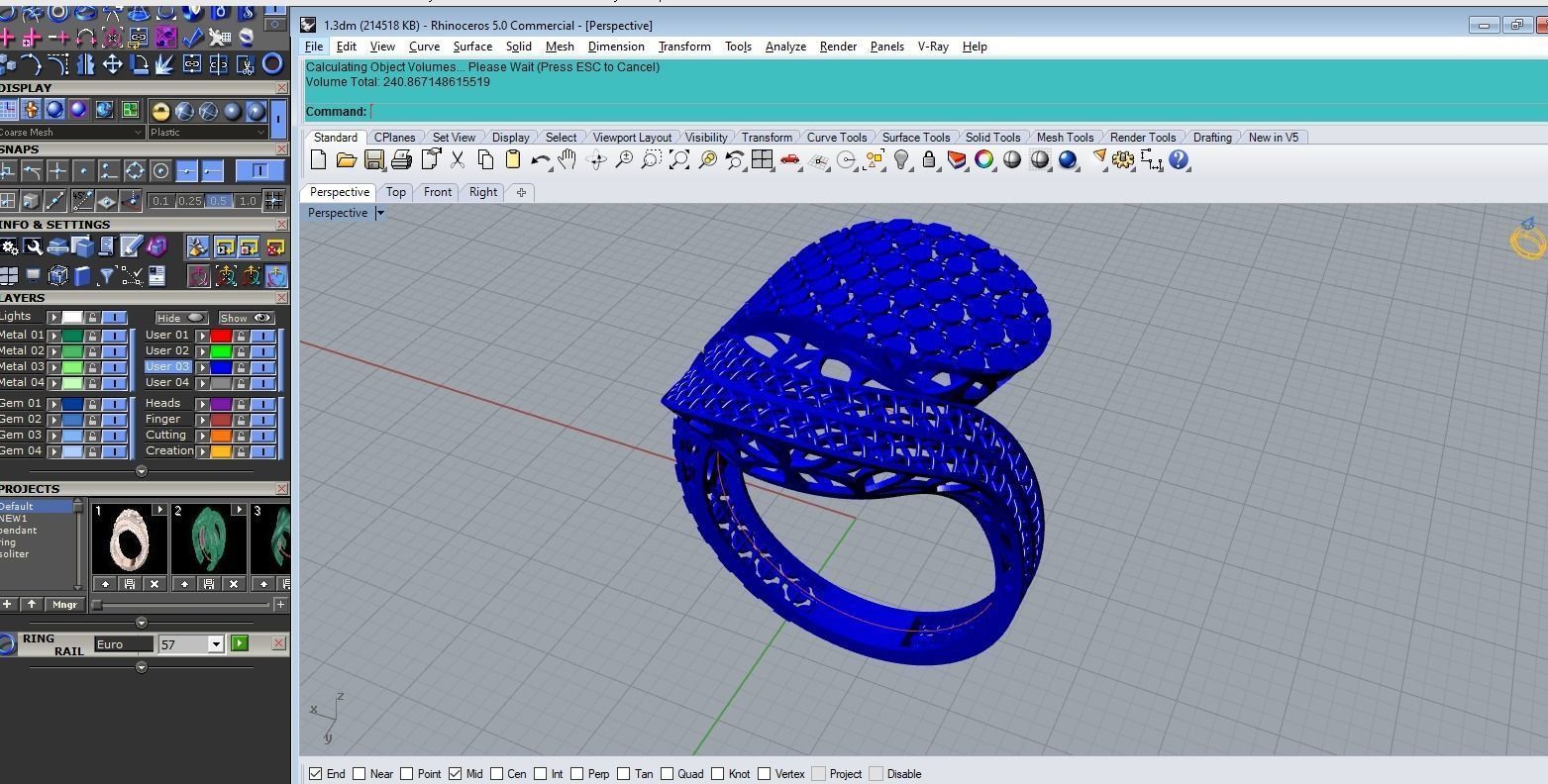 gold ring Free 3D model_5