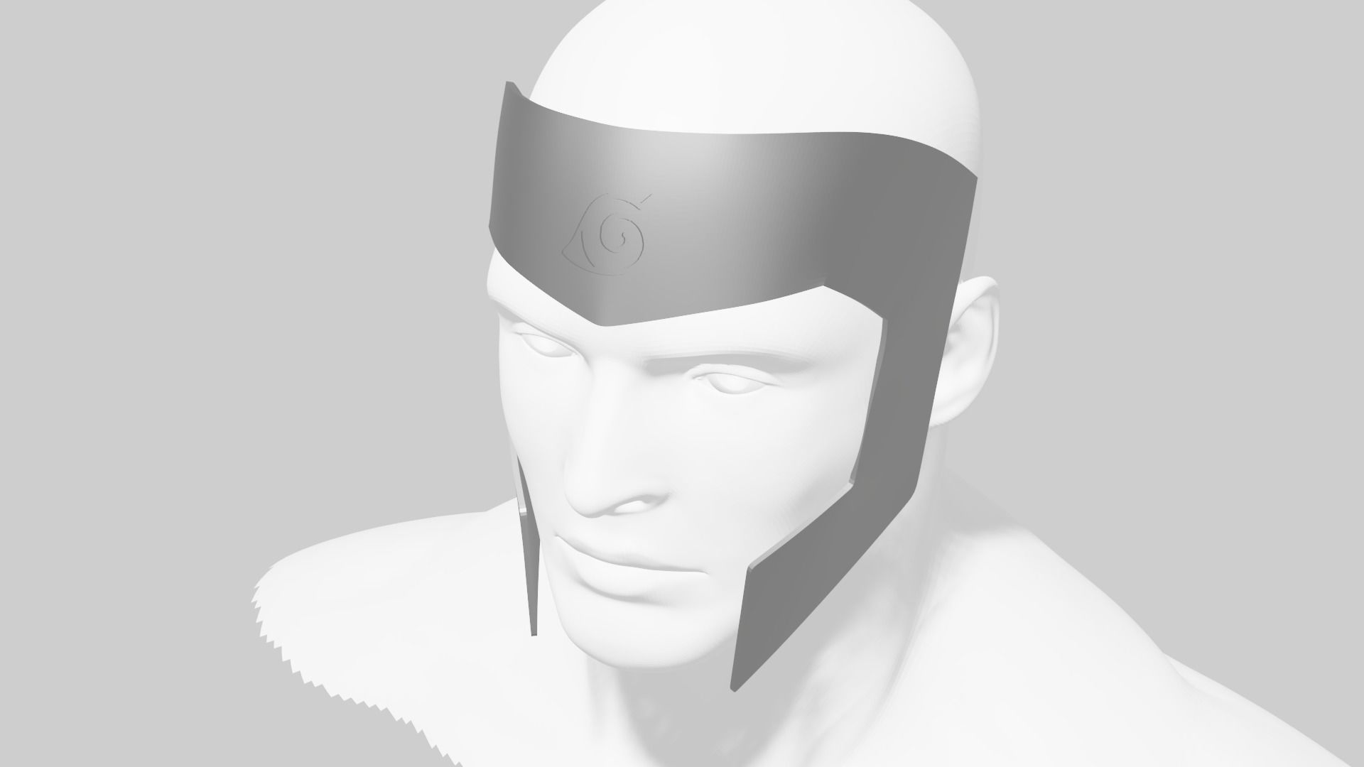 MASCARA CASCO DE TOBIRAMA NARUTO TOBIRAMA HEADDRESS FROM NARUTO 3D print model_11