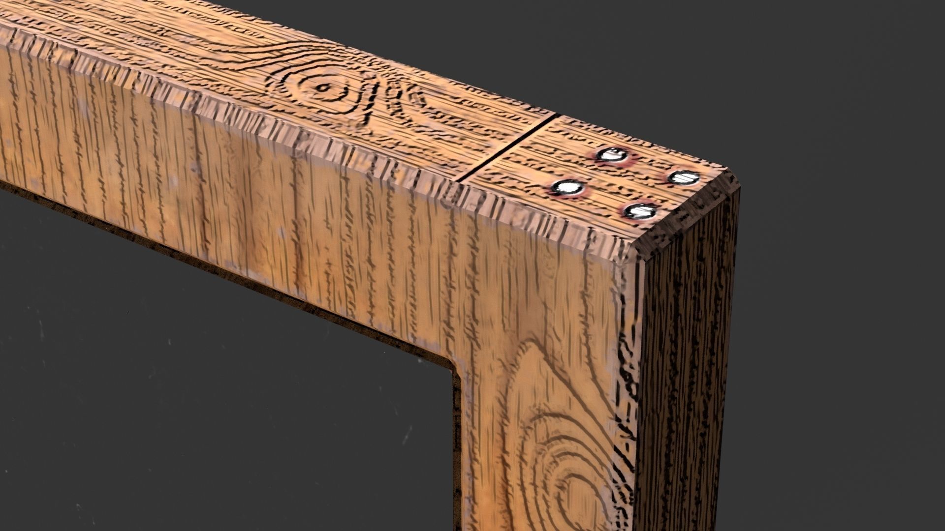 4K Old Windows Low-poly 3D model_9