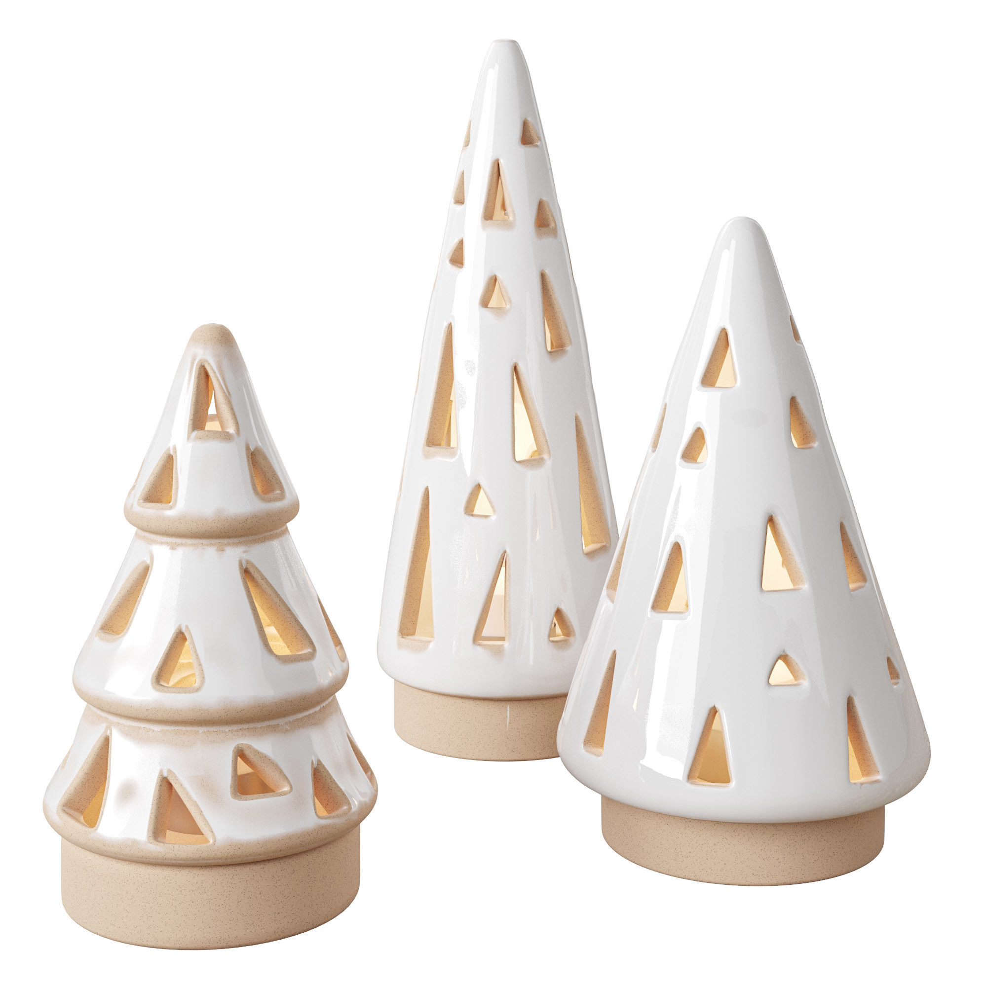 Ceramic Christmas Trees 3D model_4