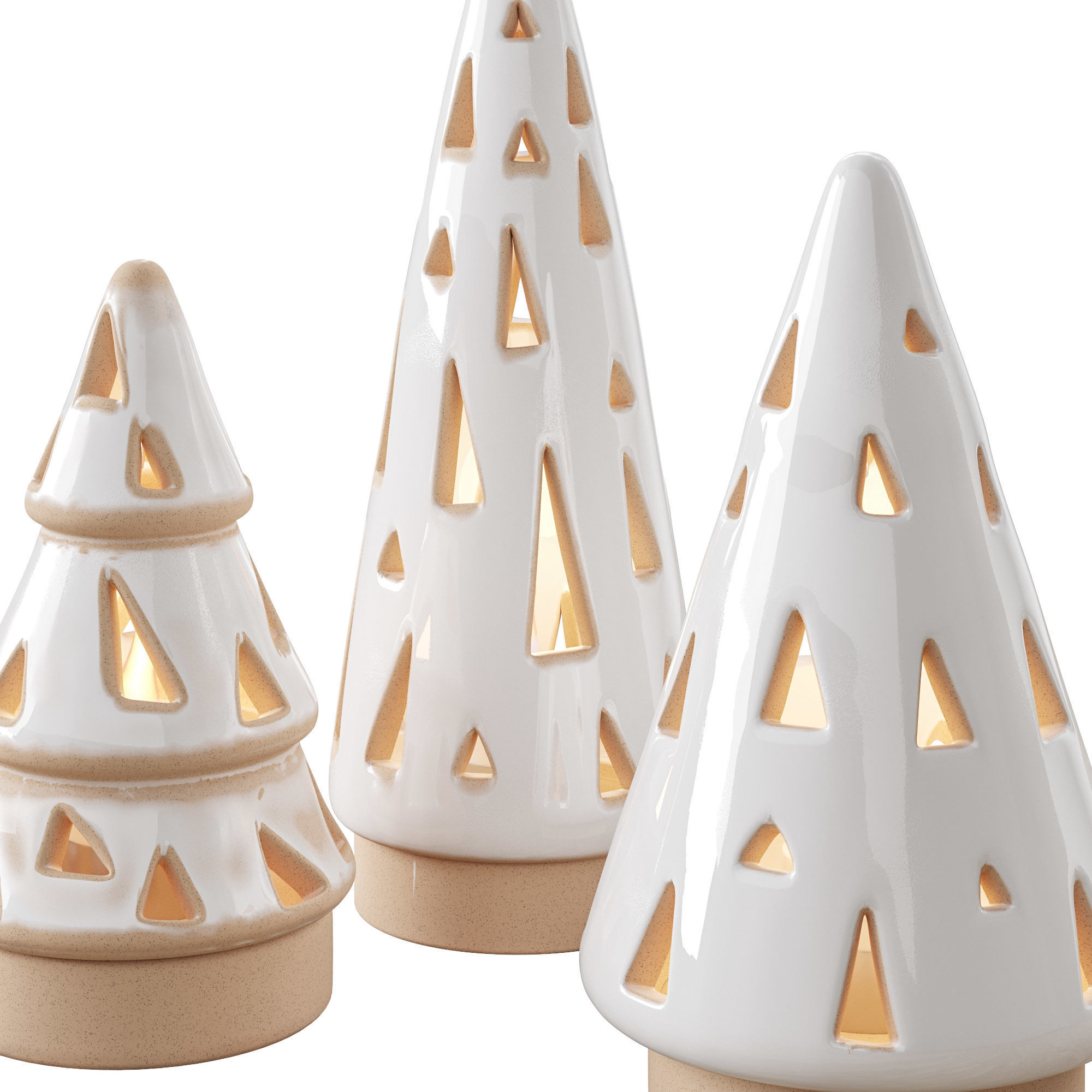 Ceramic Christmas Trees 3D model_6