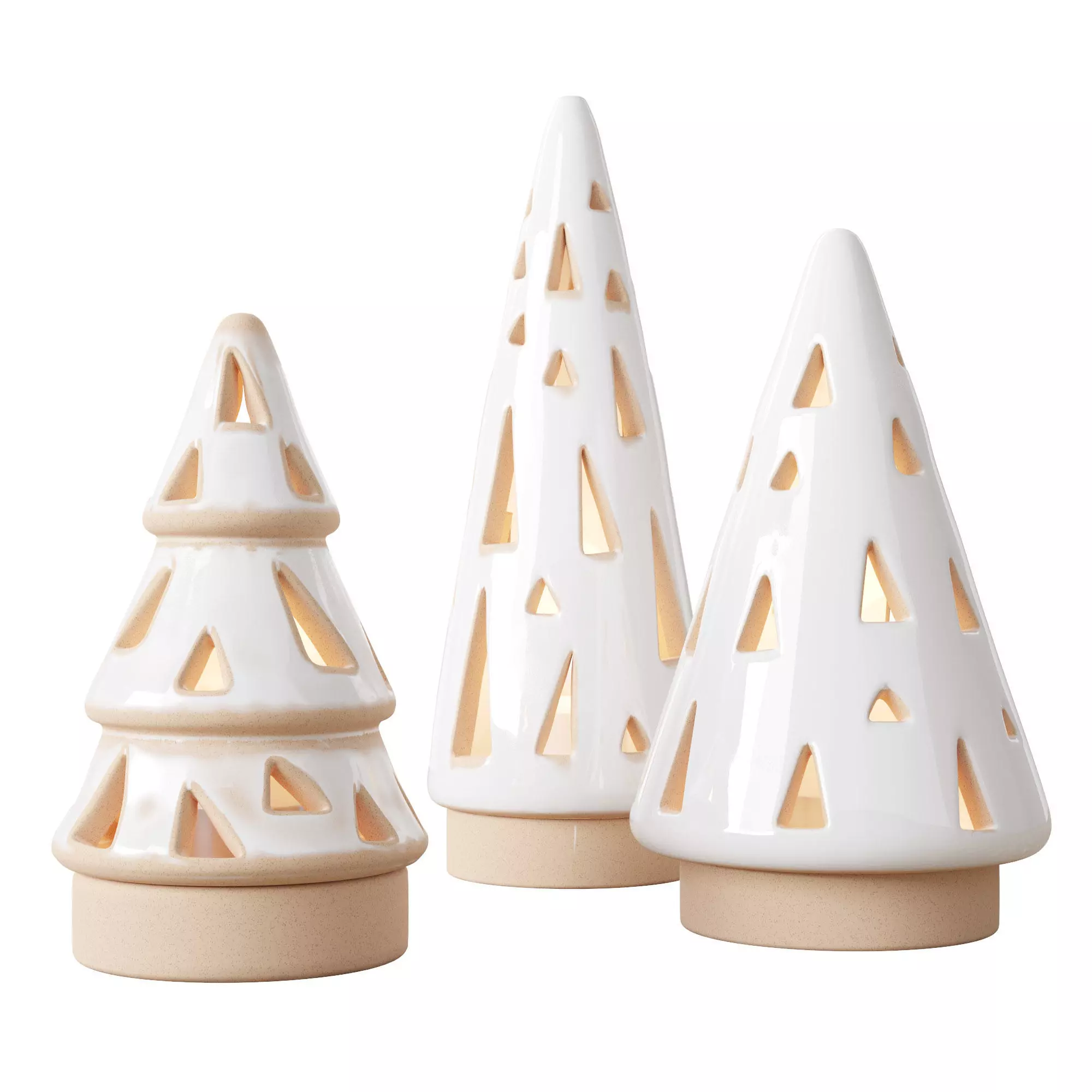 Ceramic Christmas Trees 3D model_0