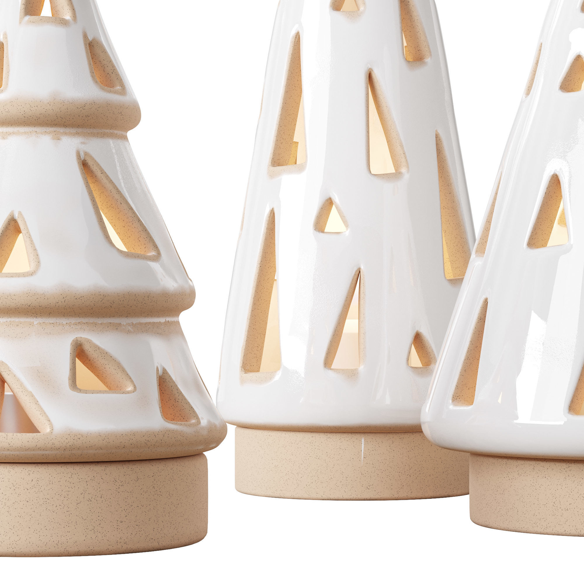 Ceramic Christmas Trees 3D model_8