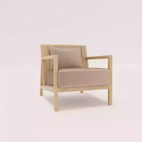 ARMCHAIR lounge chair made of wood and fabric