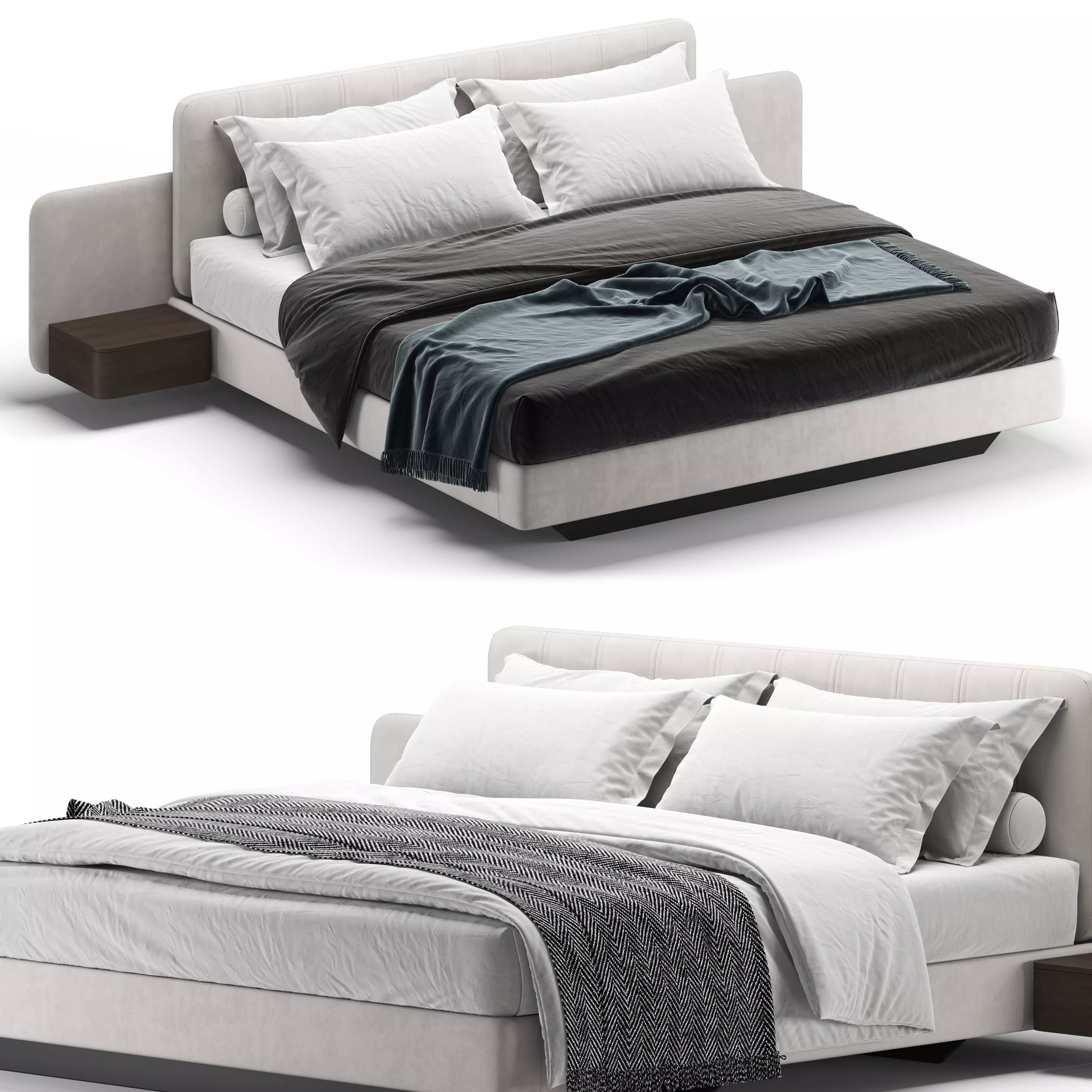 Amanda Bed 3D model_0