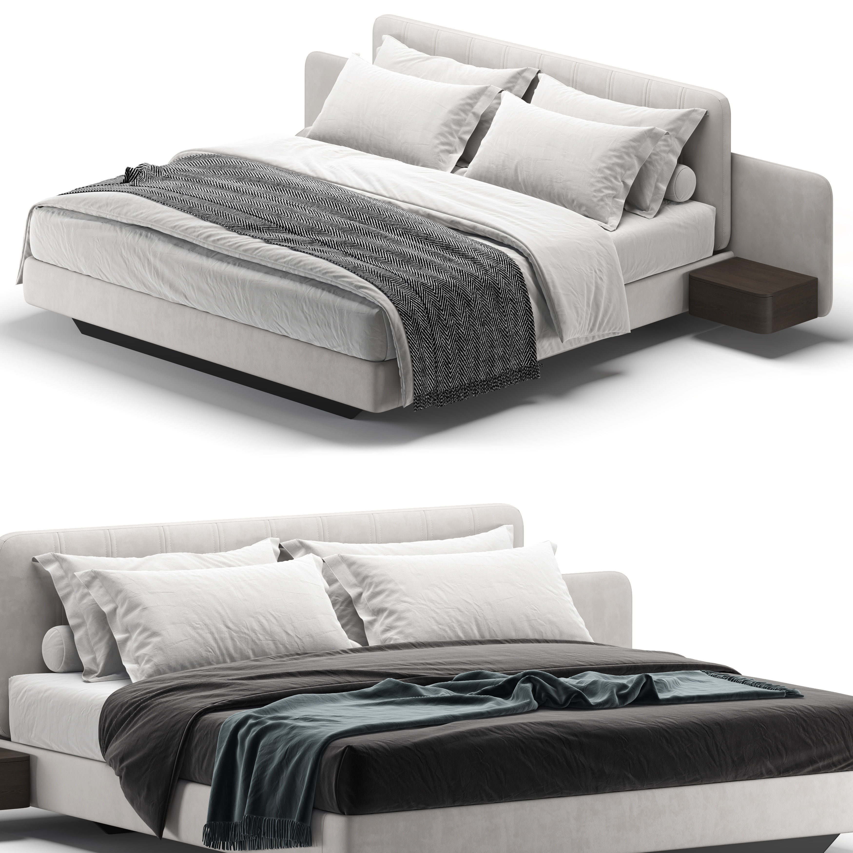 Amanda Bed 3D model_1