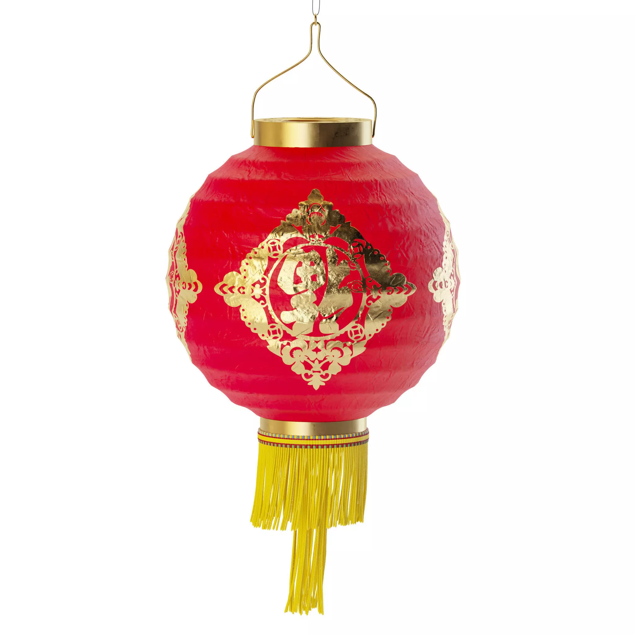 Chinese lantern 3D model_0
