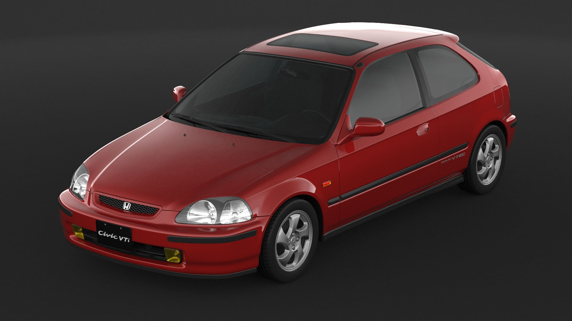 Honda Civic VTI 3D model_5