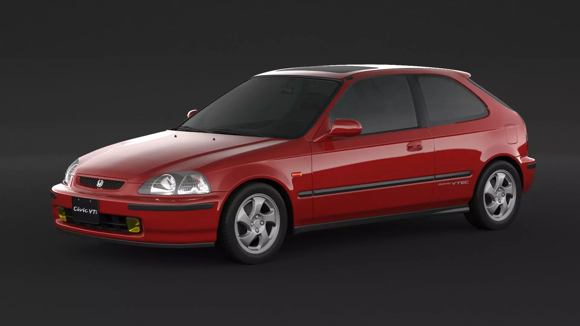 Honda Civic VTI 3D model_0