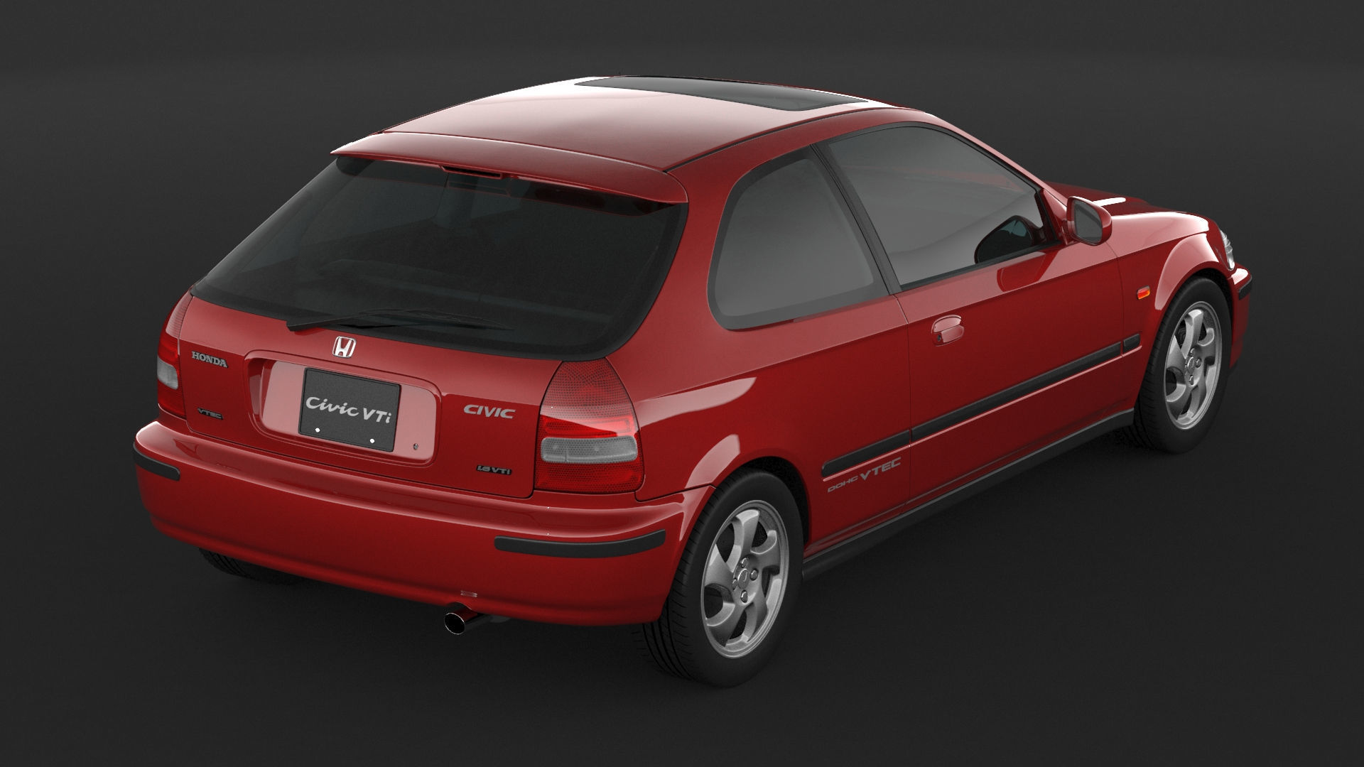 Honda Civic VTI 3D model_6
