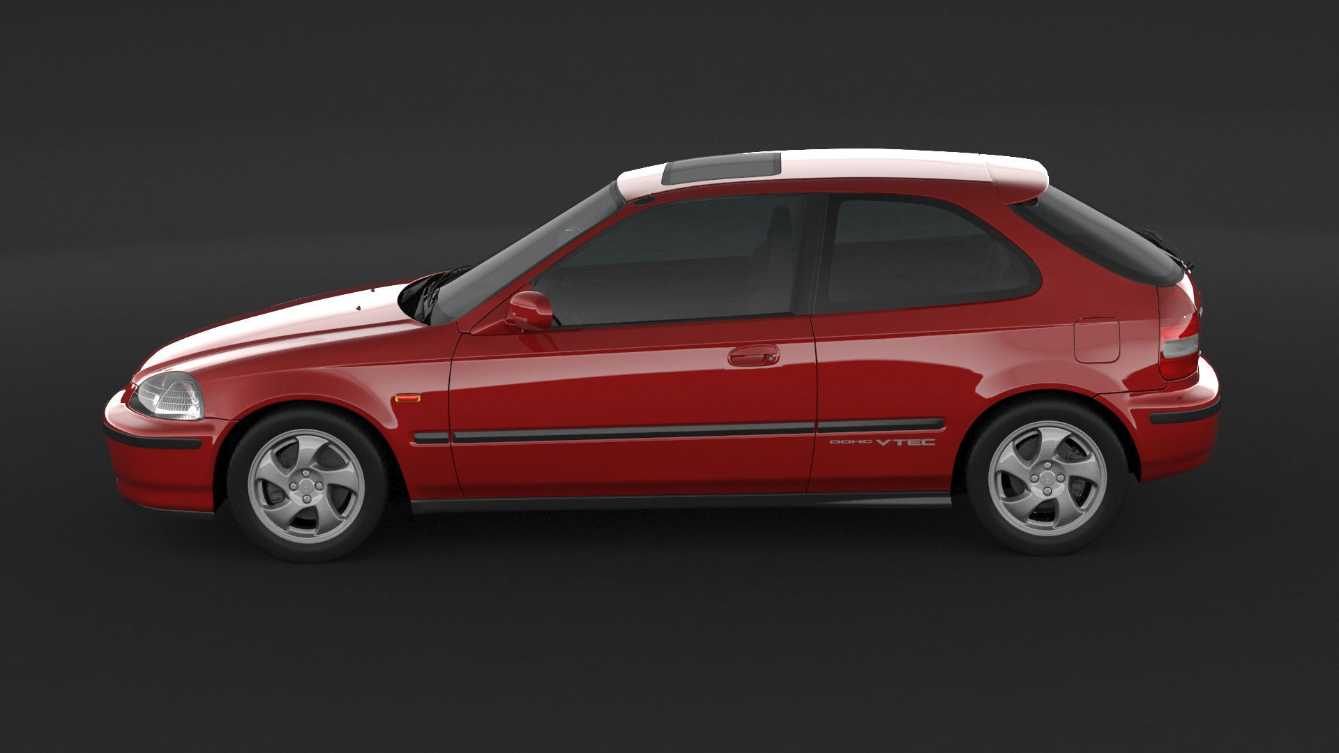 Honda Civic VTI 3D model_4