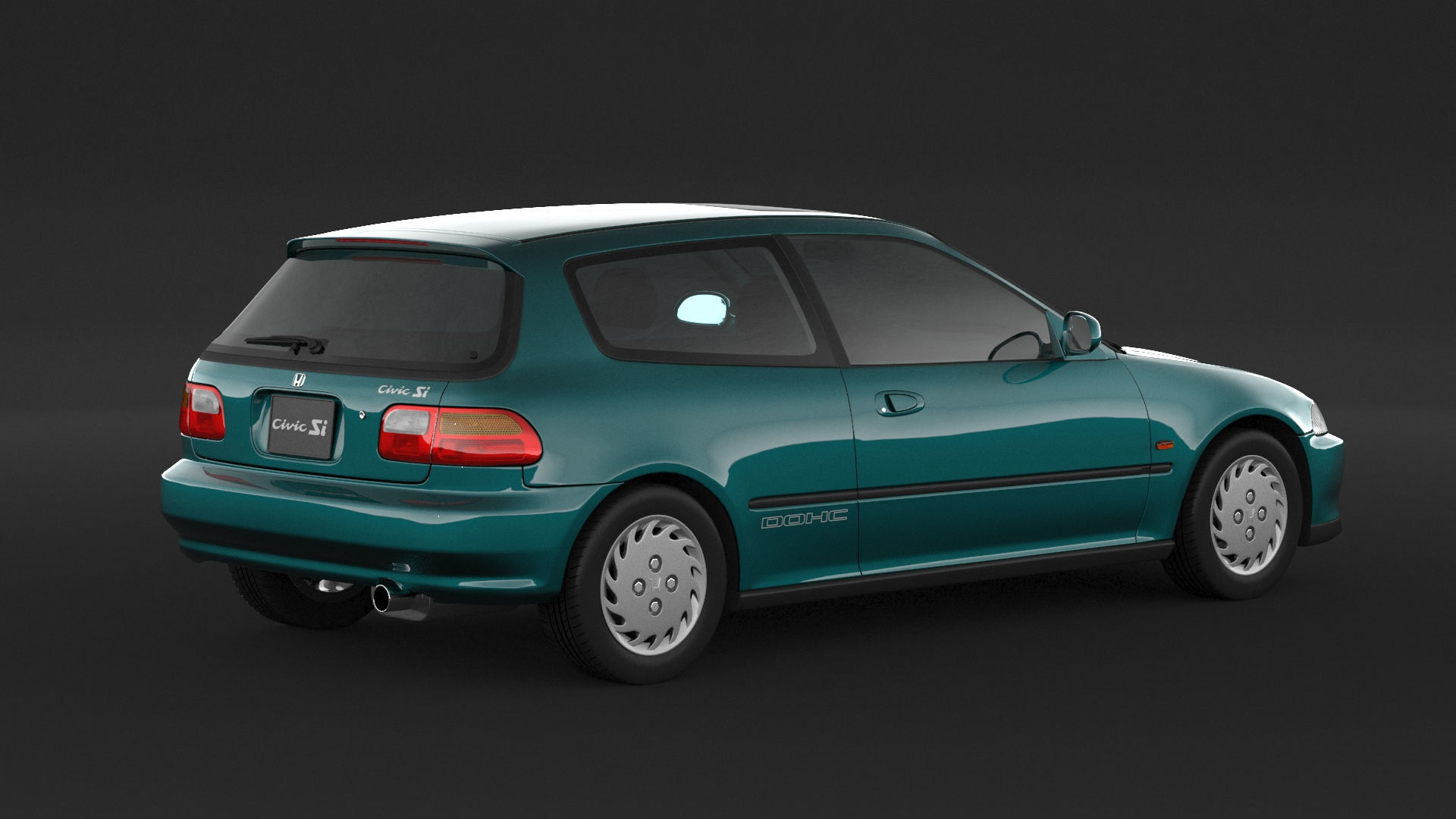Honda Civic SI 3D model_1