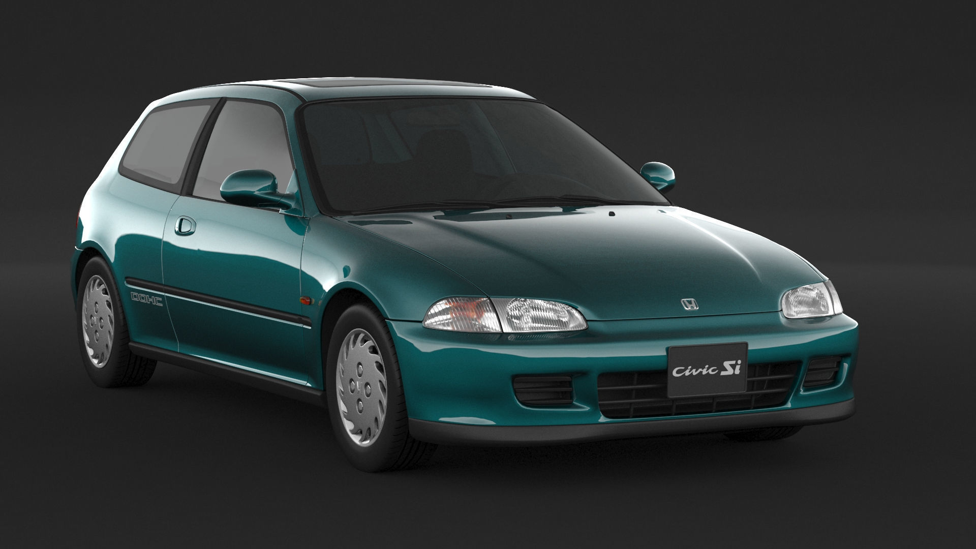 Honda Civic SI 3D model_2