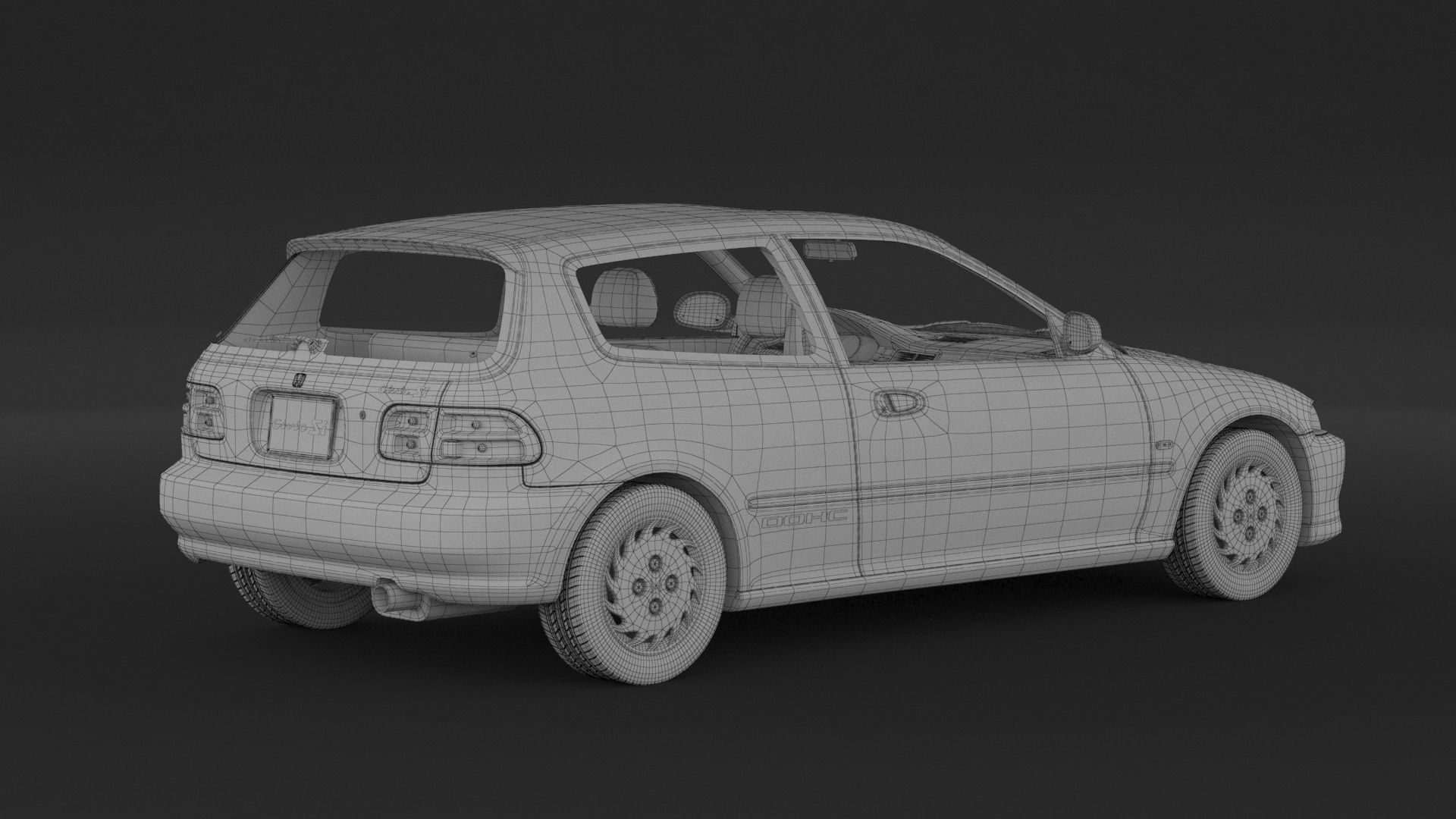 Honda Civic SI 3D model_8