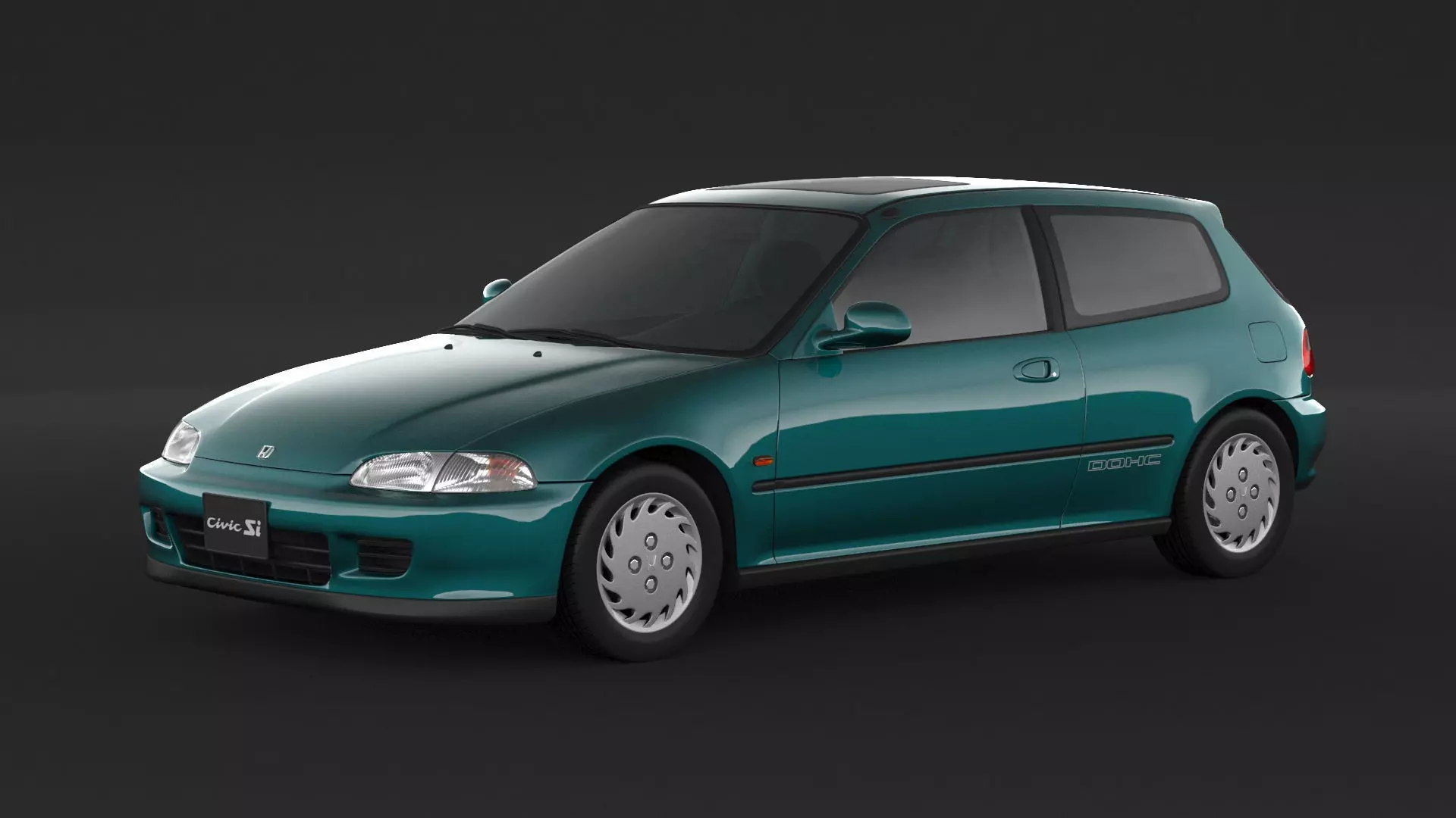 Honda Civic SI 3D model_0