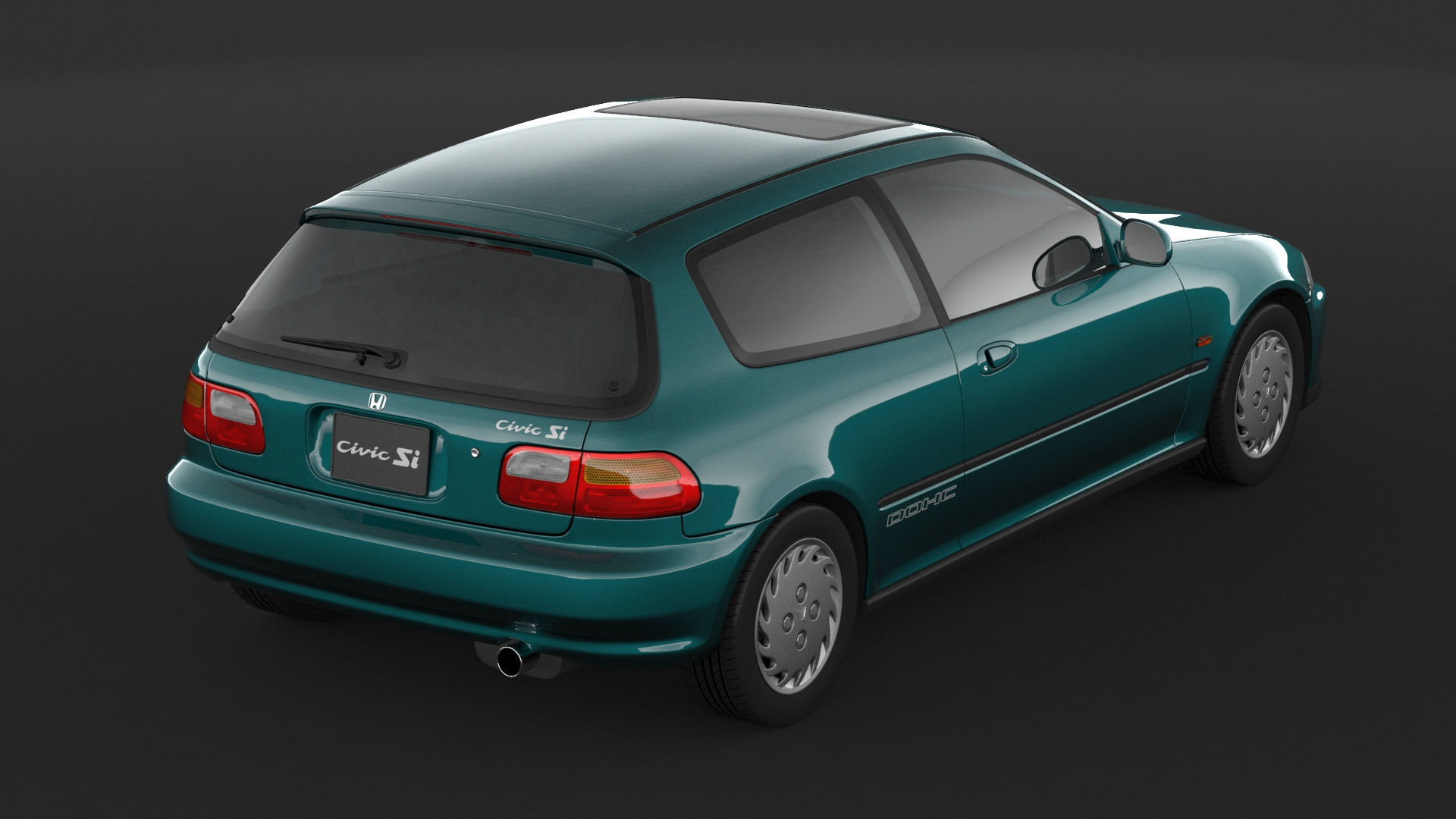 Honda Civic SI 3D model_6