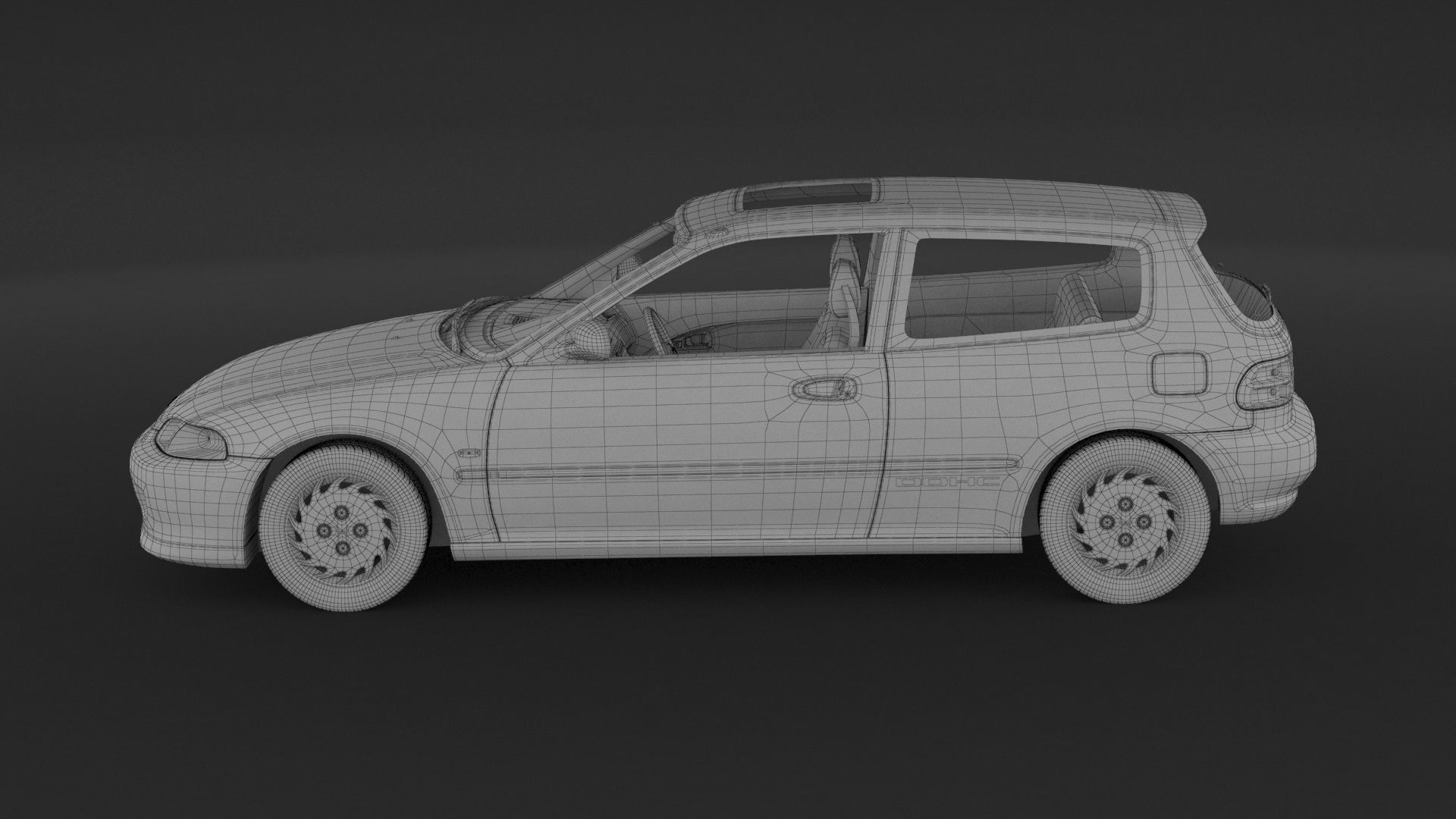 Honda Civic SI 3D model_9