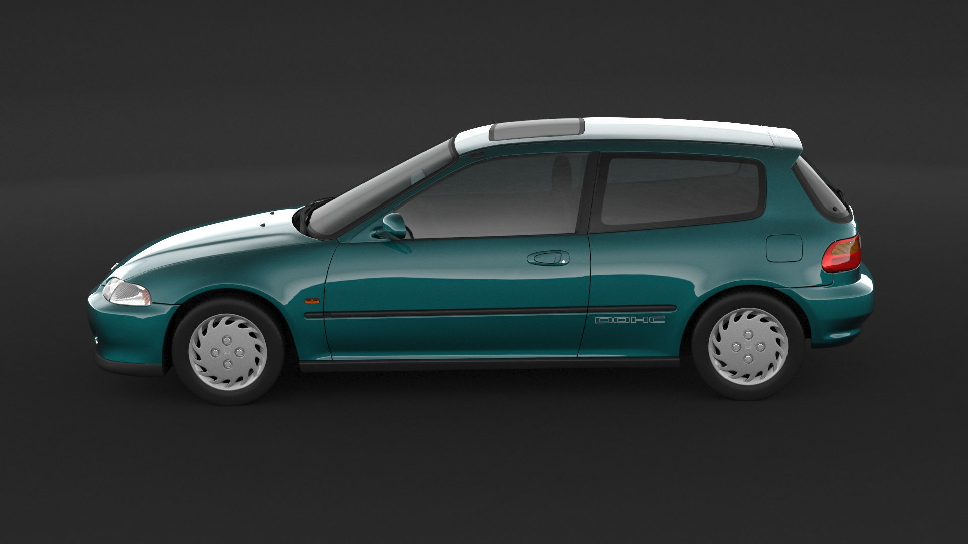Honda Civic SI 3D model_4